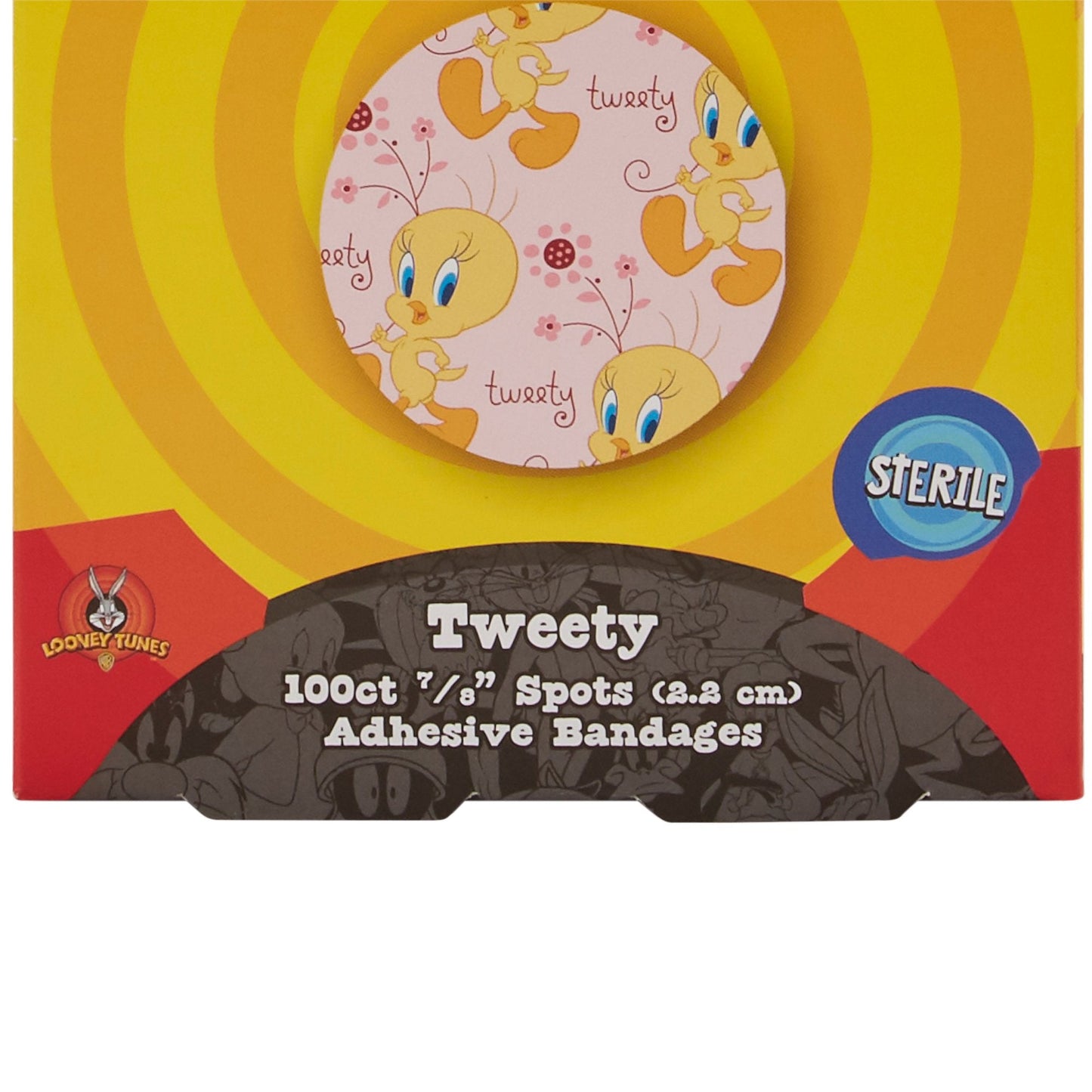 Looney Tunes™ Stat Strip® Adhesive Spot Bandage, 7/8-Inch Round 1074737