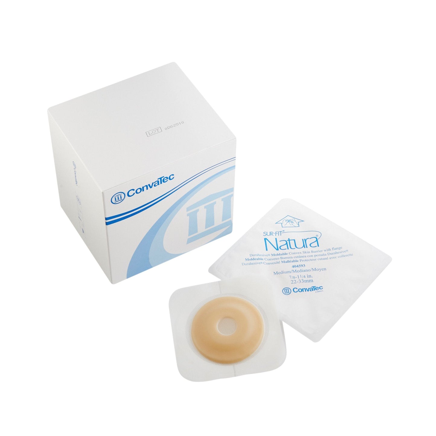 Sur-Fit Natura Extended Wear Ostomy Barrier, 45 mm Flange, .8 – 1.25 Inch Stomas 404593