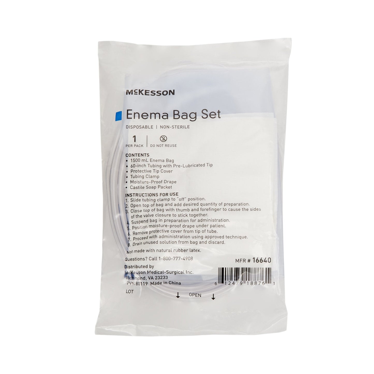 McKesson Enema Bag Set 16640