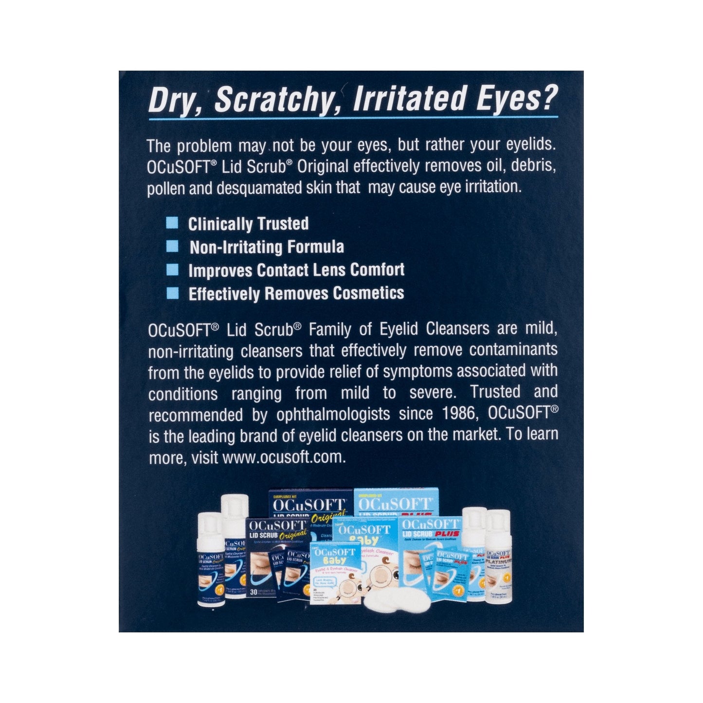 OCuSOFT® Lid Scrub® Eyelid Cleanser 54799030190