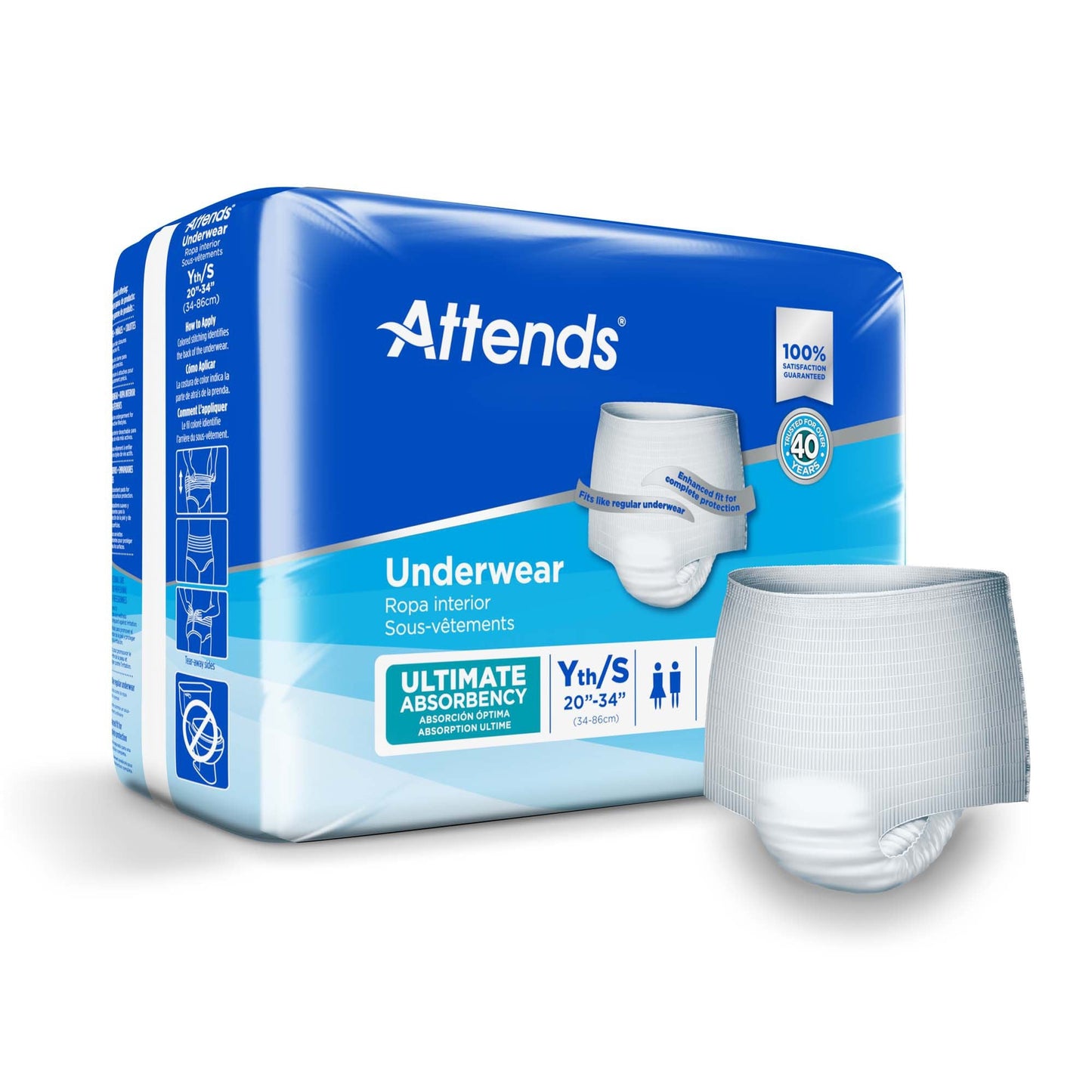 Attends® Advanced Underwear, Youth / Small APP0710