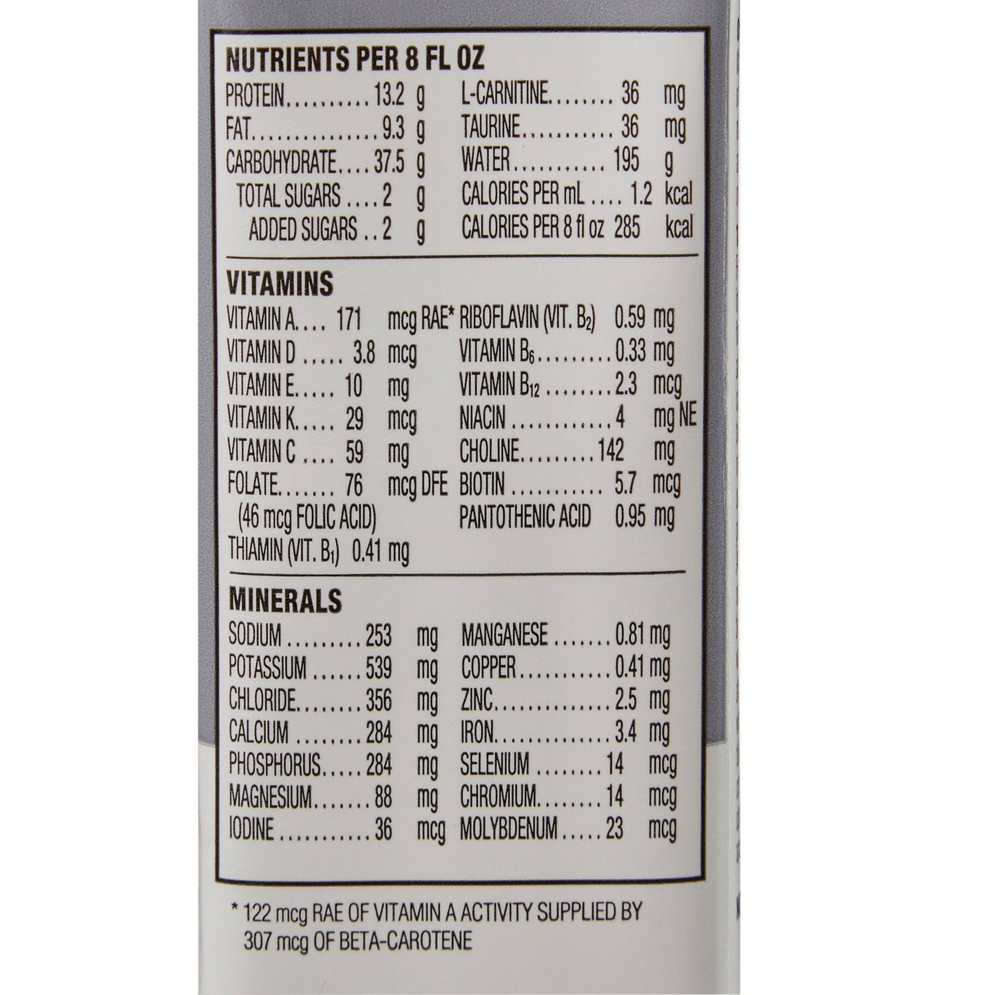 Osmolite 1.2 Cal Complete, Balanced Nutrition, 8-ounce carton 64635