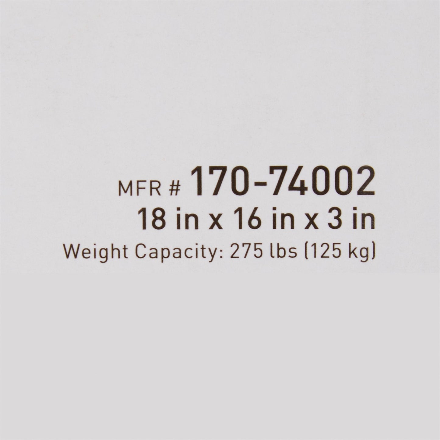 McKesson Gel Protekt Seat Cushion, 18 x 16 x 3 Inch 170-74002