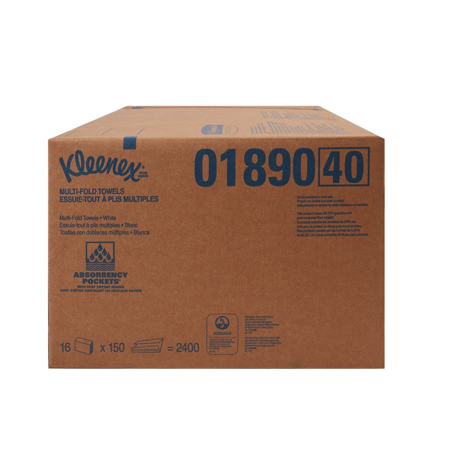 Kleenex® Multi-Fold Paper Towel, 150 per Pack 01890