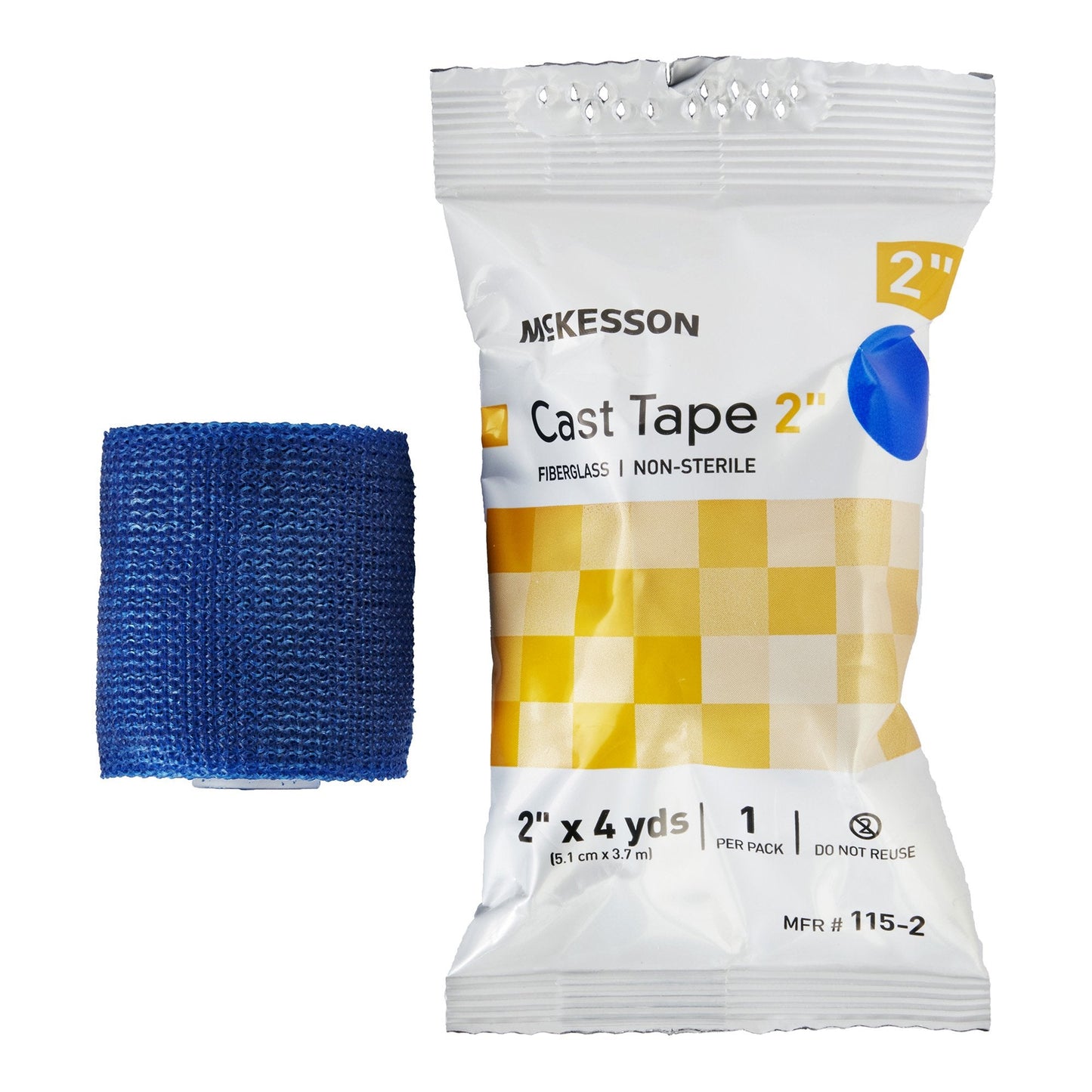 McKesson Blue Cast Tape, 2 Inch x 4 Yard 115-2B