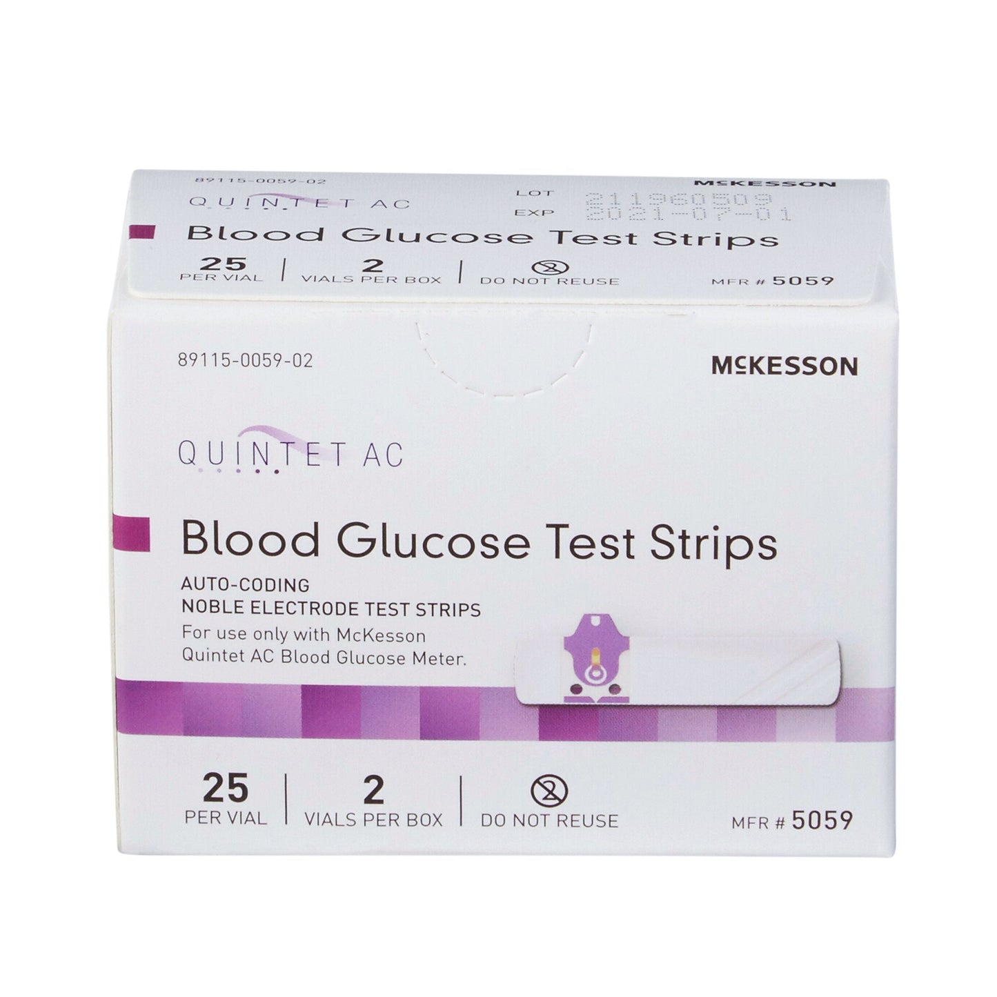 Quintet AC® Blood Glucose Test Strips 5059