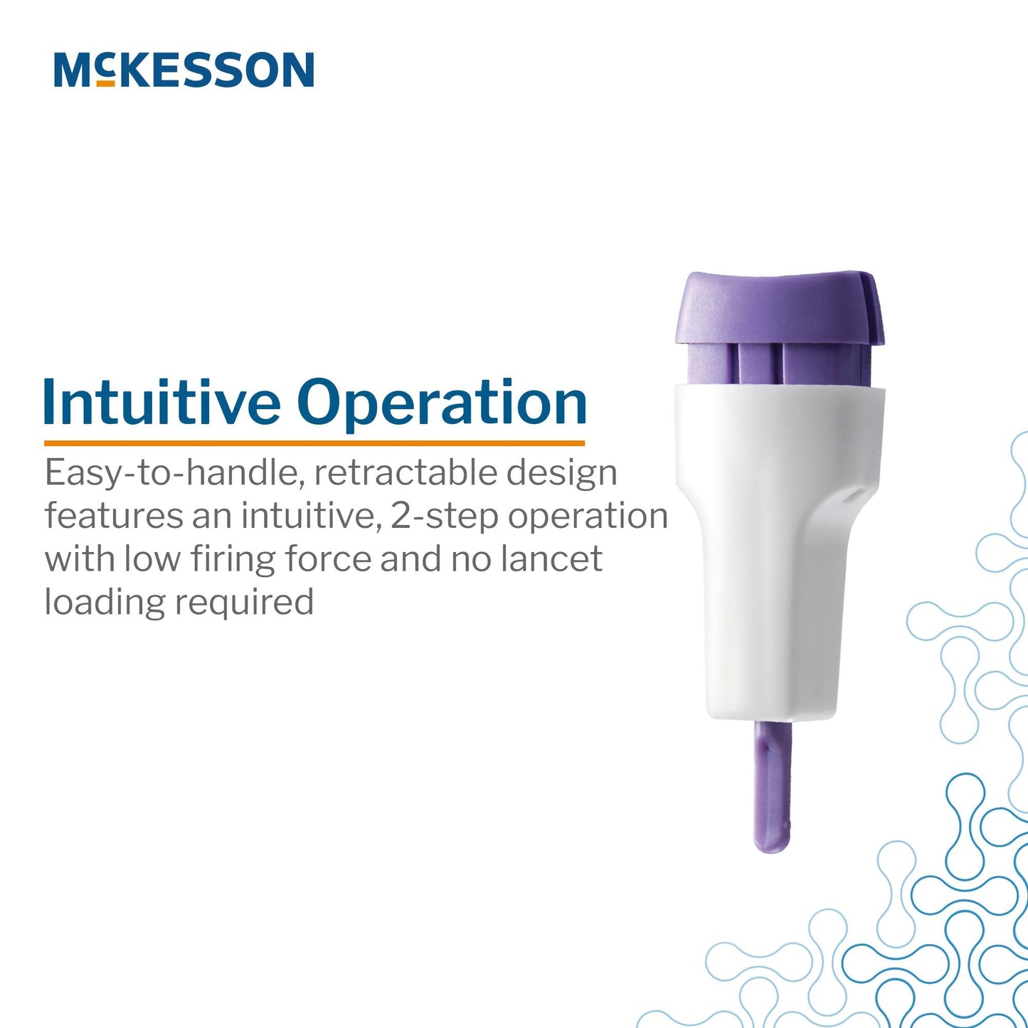 McKesson Push Button Safety Lancet, 28 Gauge 16-PBSL28GX