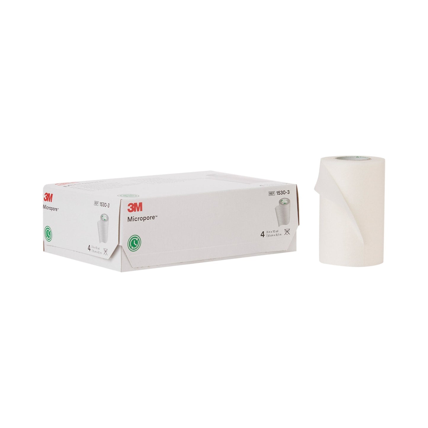3M™ Micropore™ Paper Medical Tape, 3 Inch x 10 Yard, White 1530-3