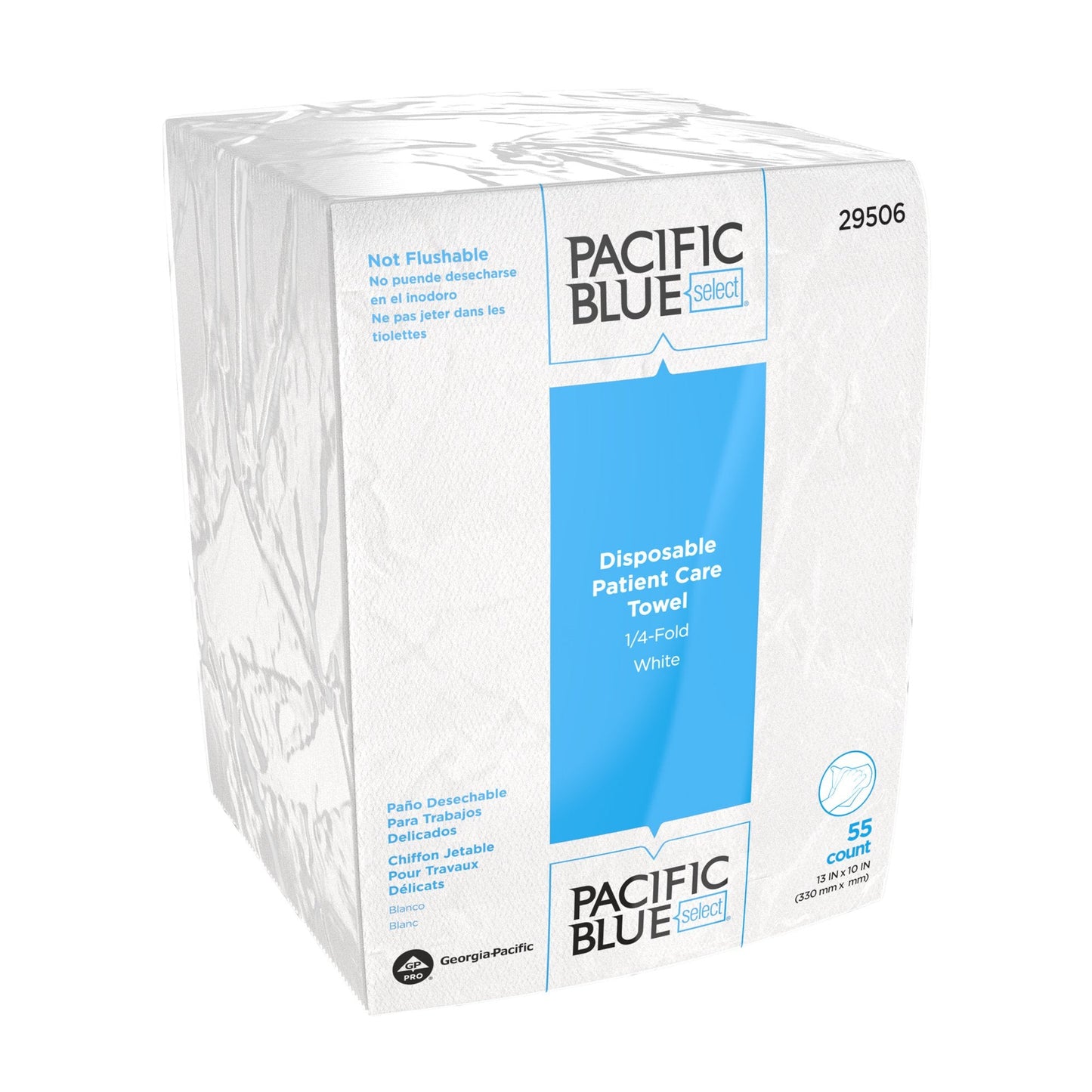 Pacific Blue Select™ Air-laid Bonded Cellulose Washcloth 29506