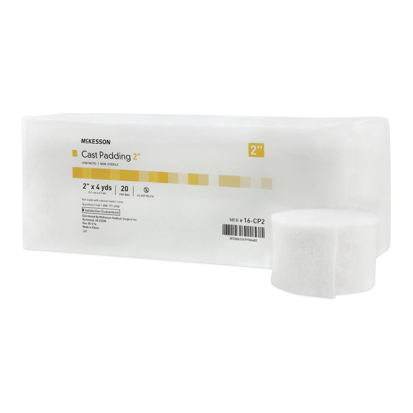 McKesson White Polyester Cast Padding, 2 Inch x 4 Yard 16-CP2