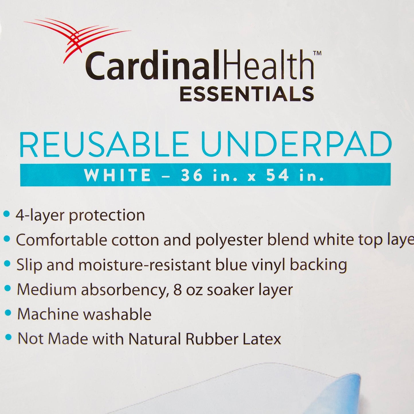 ReliaMed Underpad, Reusable, Polyester ZRUP3654R
