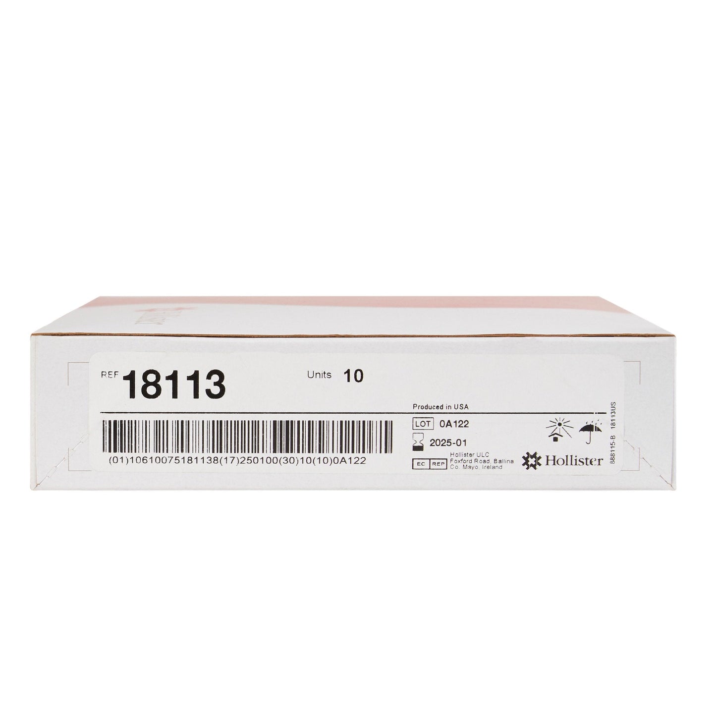 New Image™ 18113 Beige Colostomy Pouch, Pre-cut to Fit 57 mm Stomas, Red Match 18113