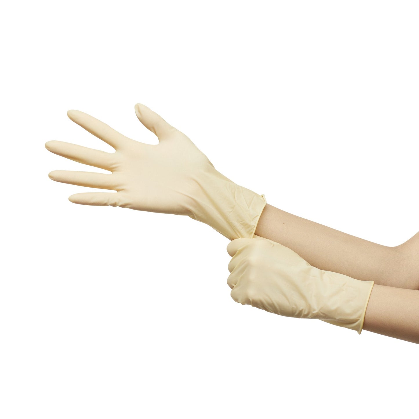 McKesson Confiderm® Latex Exam Glove, Large, Ivory 14-318