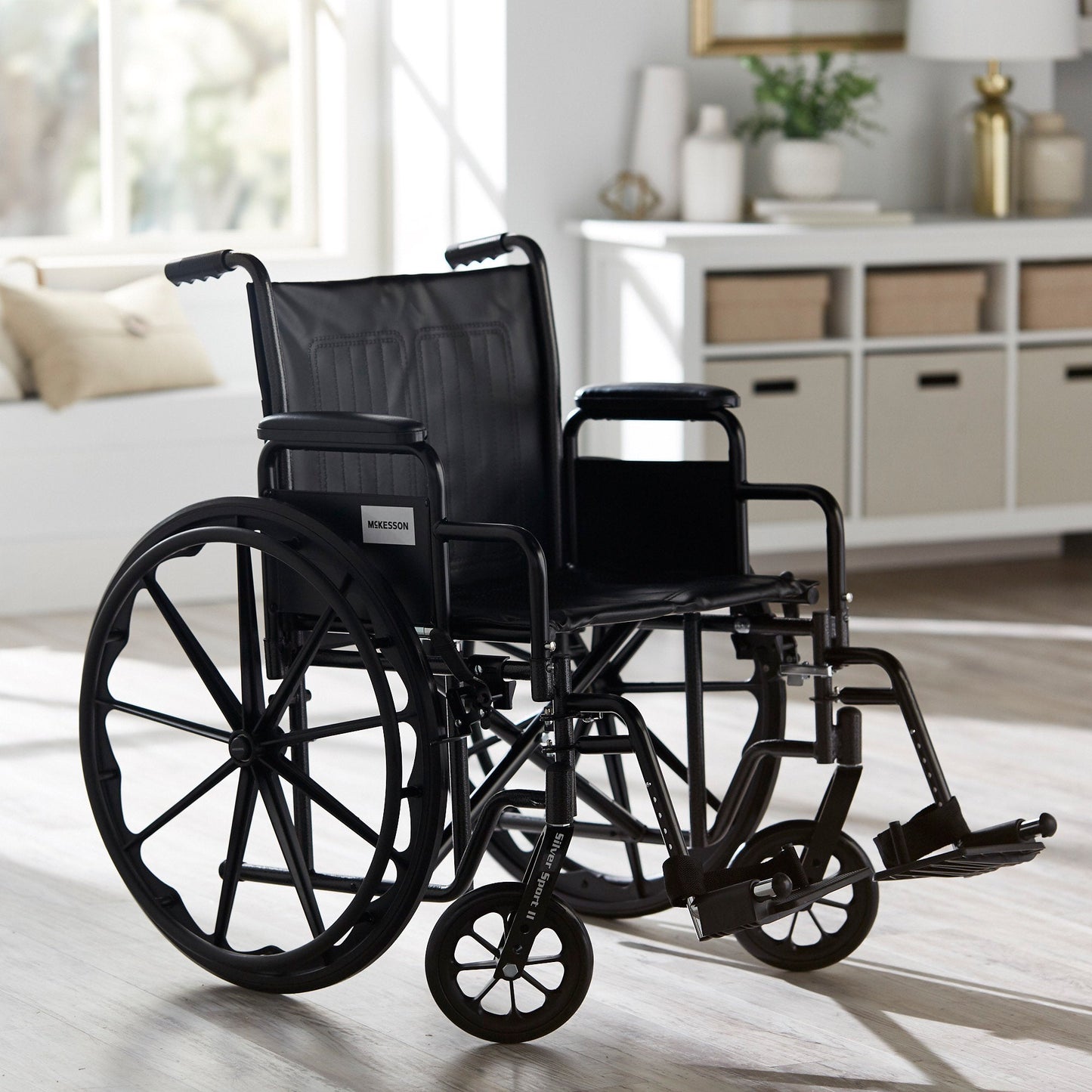 McKesson Wheelchair, 20 Inch Seat Width 146-SSP220DDA-SF