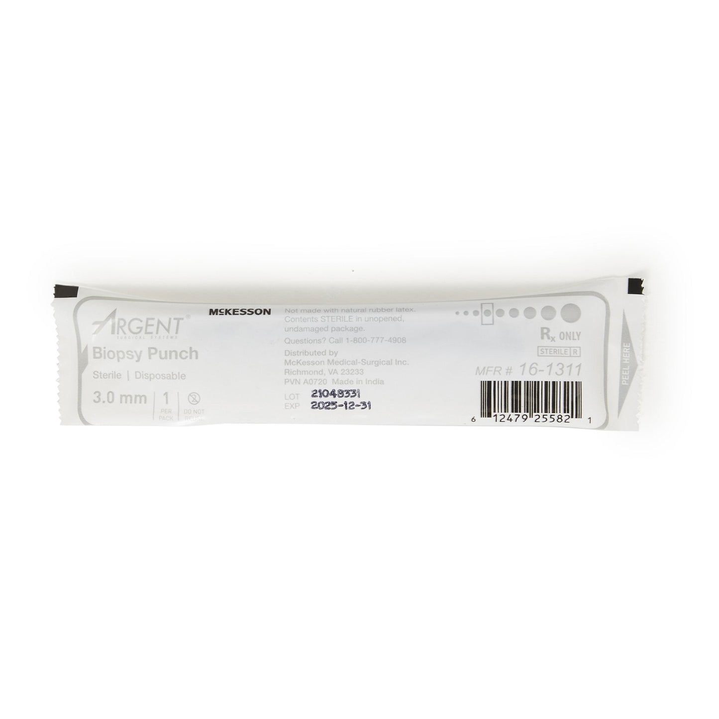 McKesson Argent™ Disposable Biopsy Punches, 3.0 mm 16-1311