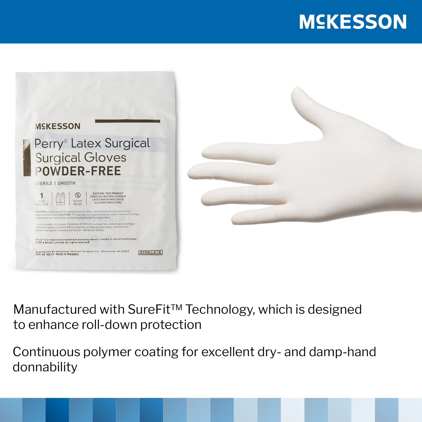 McKesson Perry® Performance Plus Surgical Glove, Size 9, Cream 20-1090N