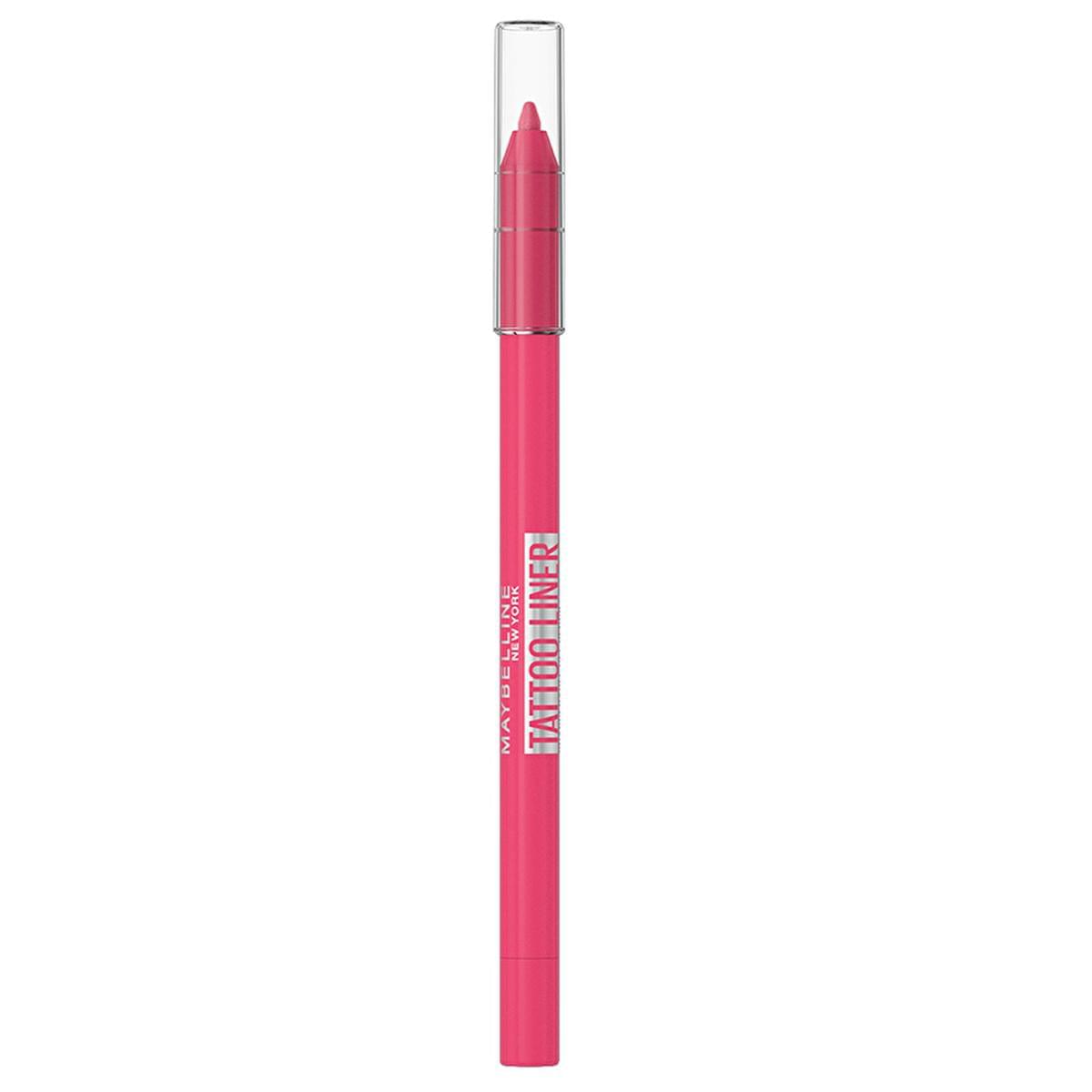 Maybelline Tattoo Liner Gel Eyeliner 302 Ultra Pink - Long-Lasting, Waterproof Eyeliner for Intense Eye Color