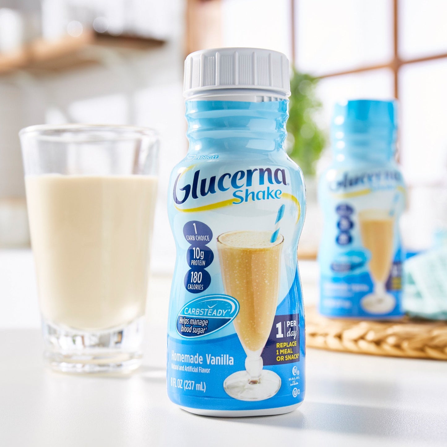 Glucerna® Original Shake, Vanilla Flavor, 8-ounce bottle 57801