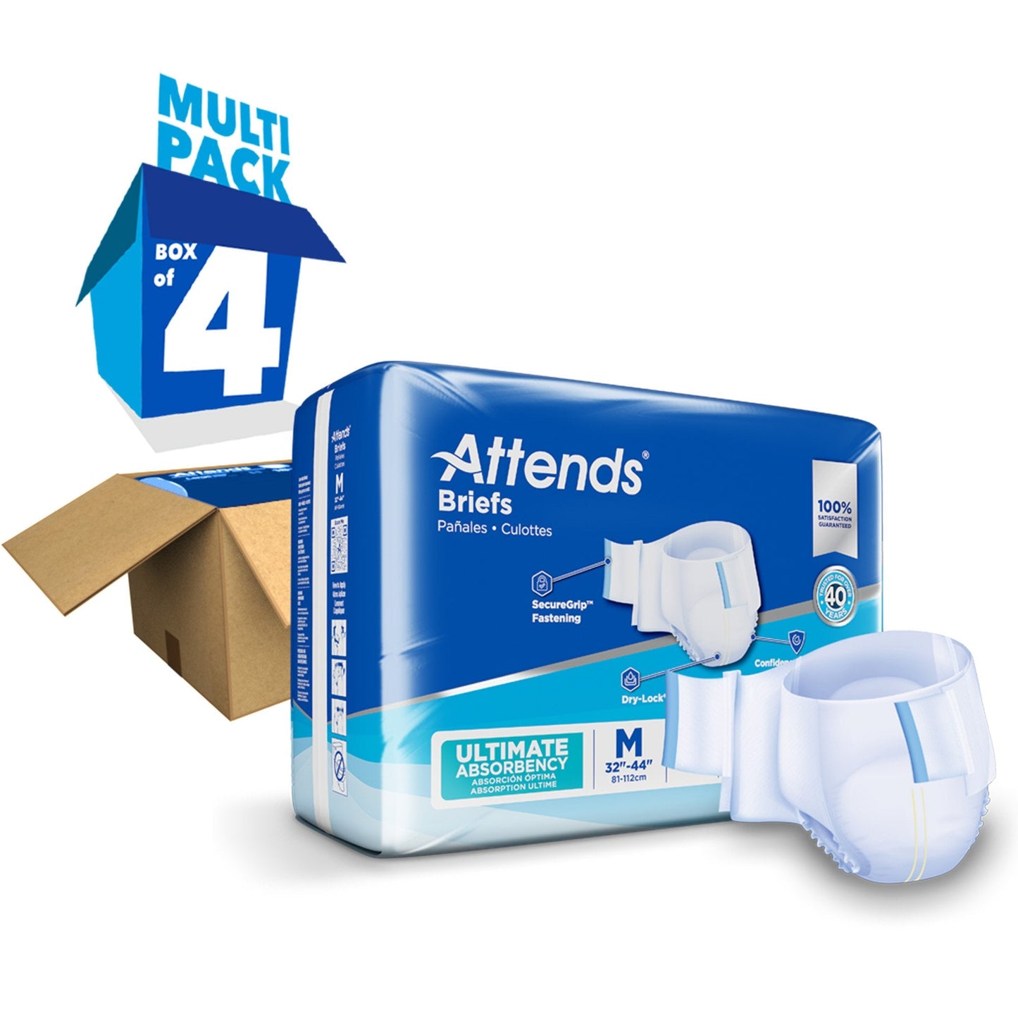 Attends® Advanced Briefs, Medium DDC20