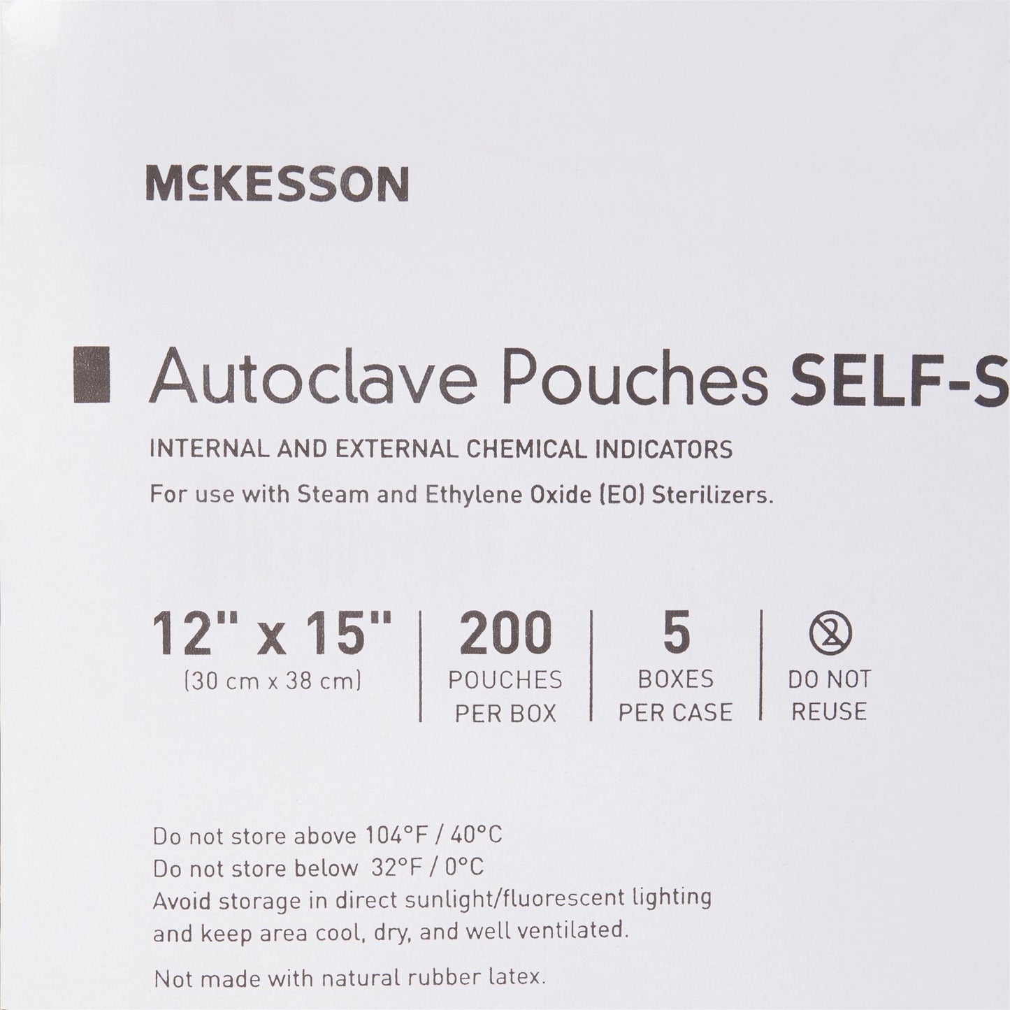 McKesson Sterilization Pouch, 12 x 15 Inch 16-6422
