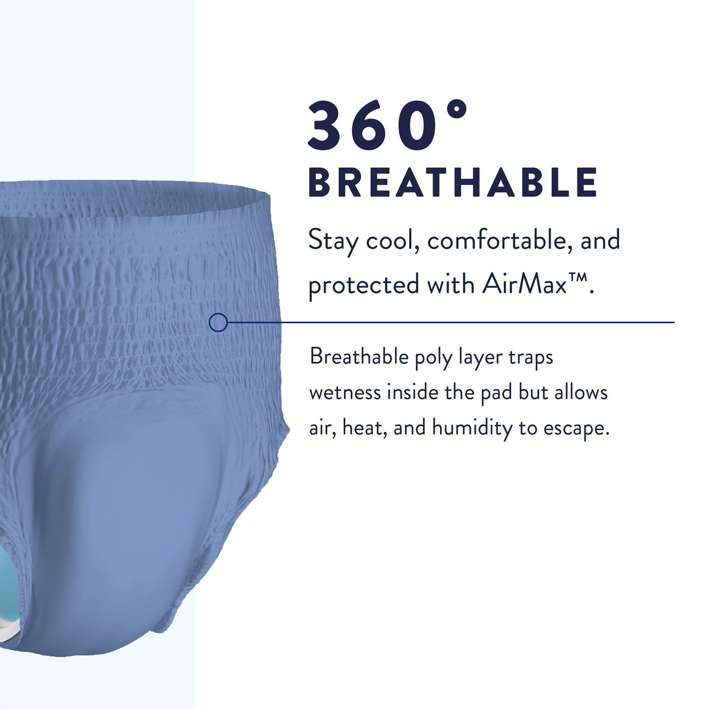 Prevail® Per-Fit® Men Adult Moderate Absorbent Underwear, Large, White PFM-513