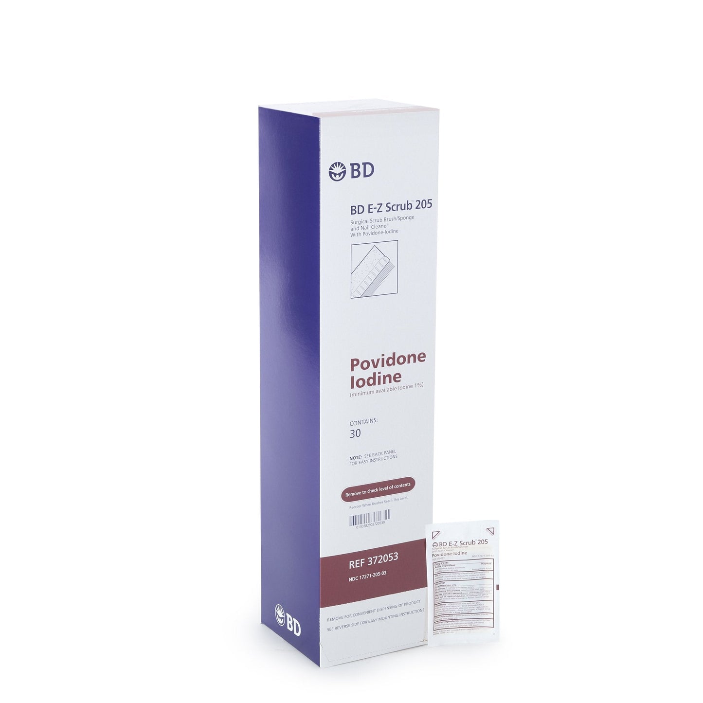 E-Z Scrub™ Povidone Iodine Impregnated Brush, Brown 372053