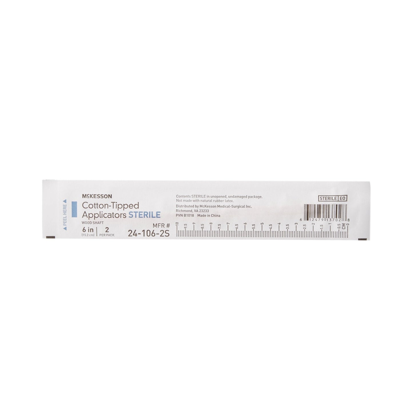McKesson Cotton Tip Wood Shaft Swabsticks, 6-Inch Length 24-106-2S