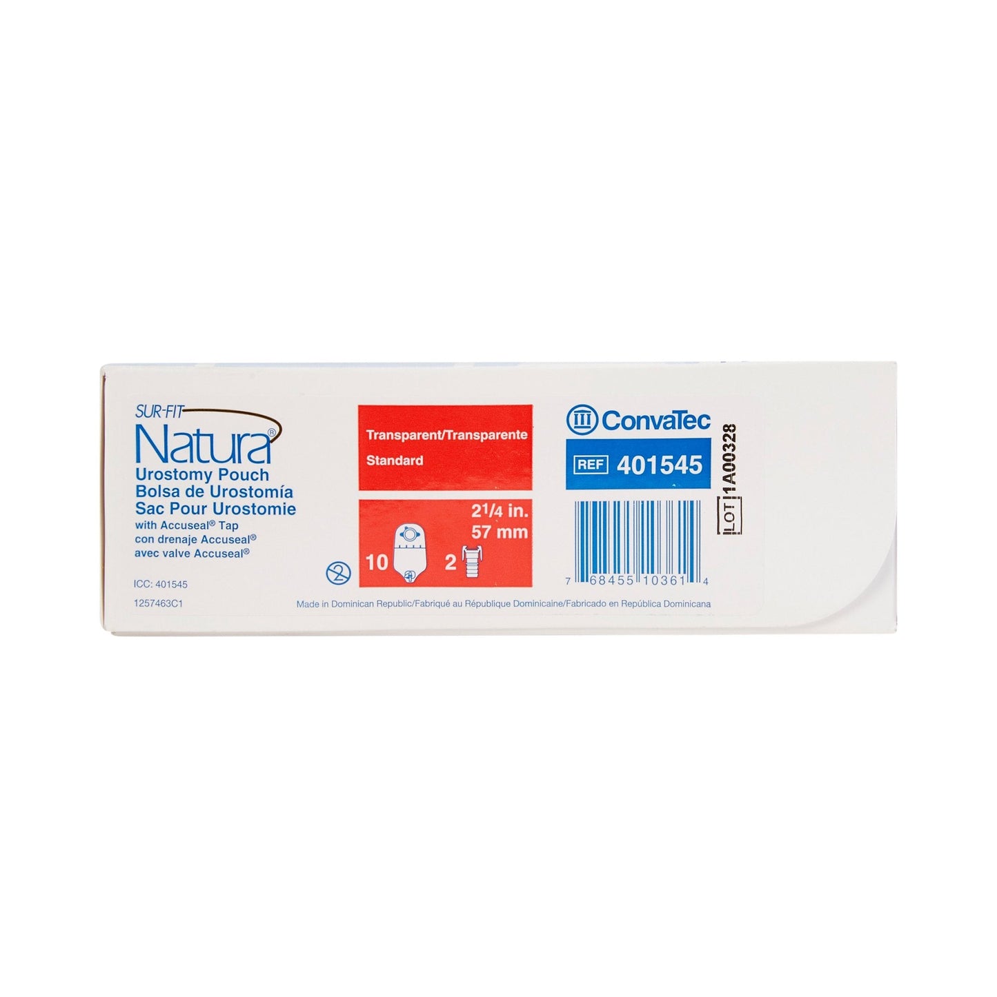 Sur-Fit Natura Two-Piece Urostomy Pouch, 2¼ Inch Flange 401545