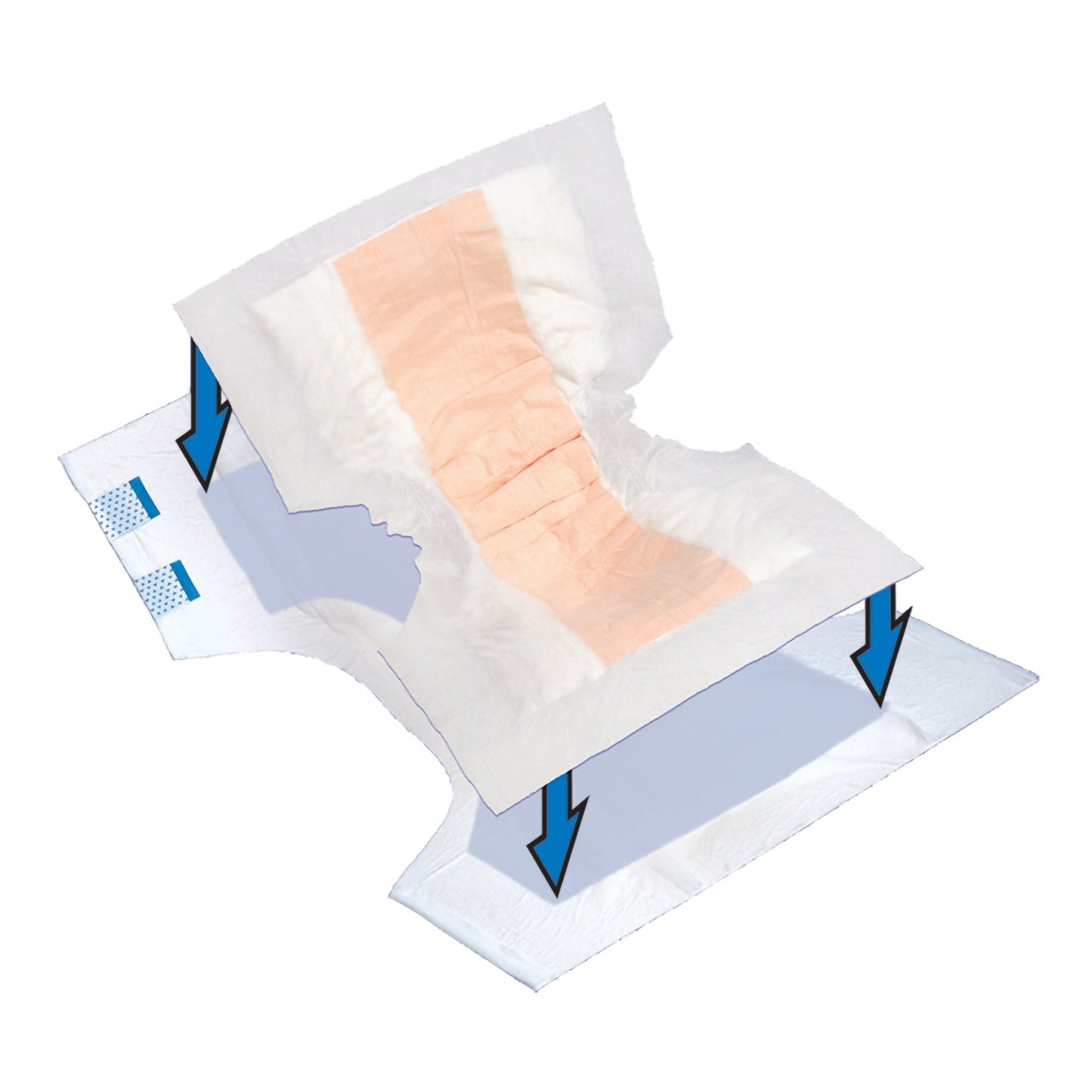 Tranquility® Top Liner® Added Absorbency Incontinence Booster Pad 13½ x 21½ Inch 3096