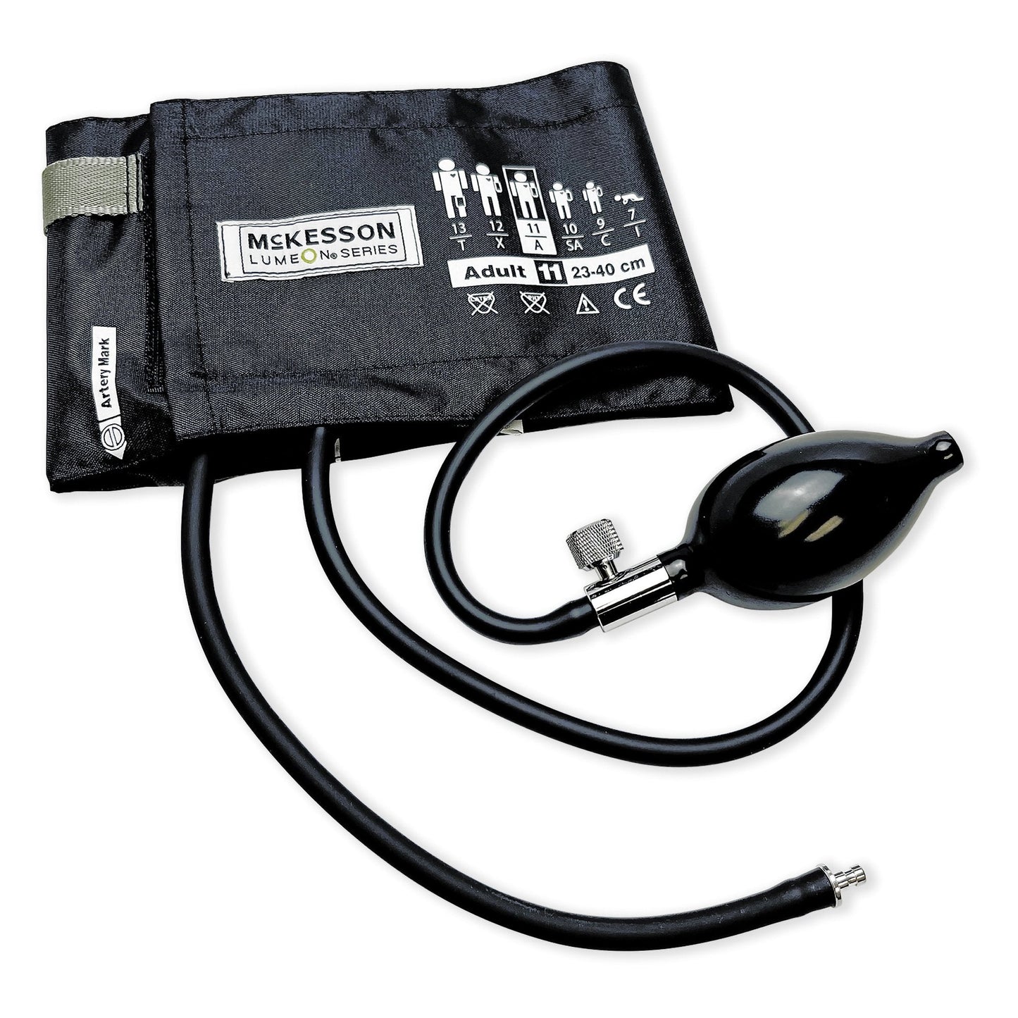 McKesson Lumeon™ Blood Pressure Bulb and Cuff, Medium Cuff, 23 – 40 cm, Adult 01-865-11ABKGM