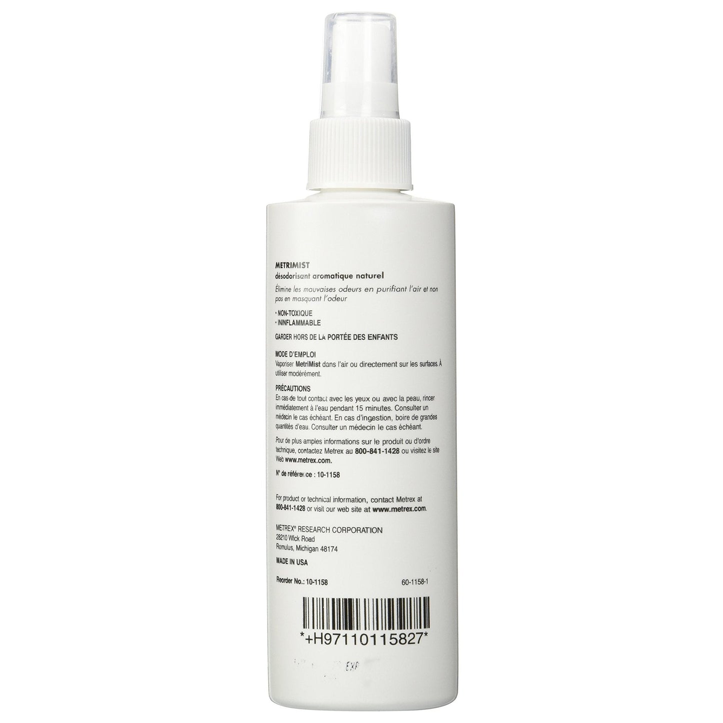MetriMist™ Air Deodorizer, 8 oz Pump Spray Bottle 10-1158