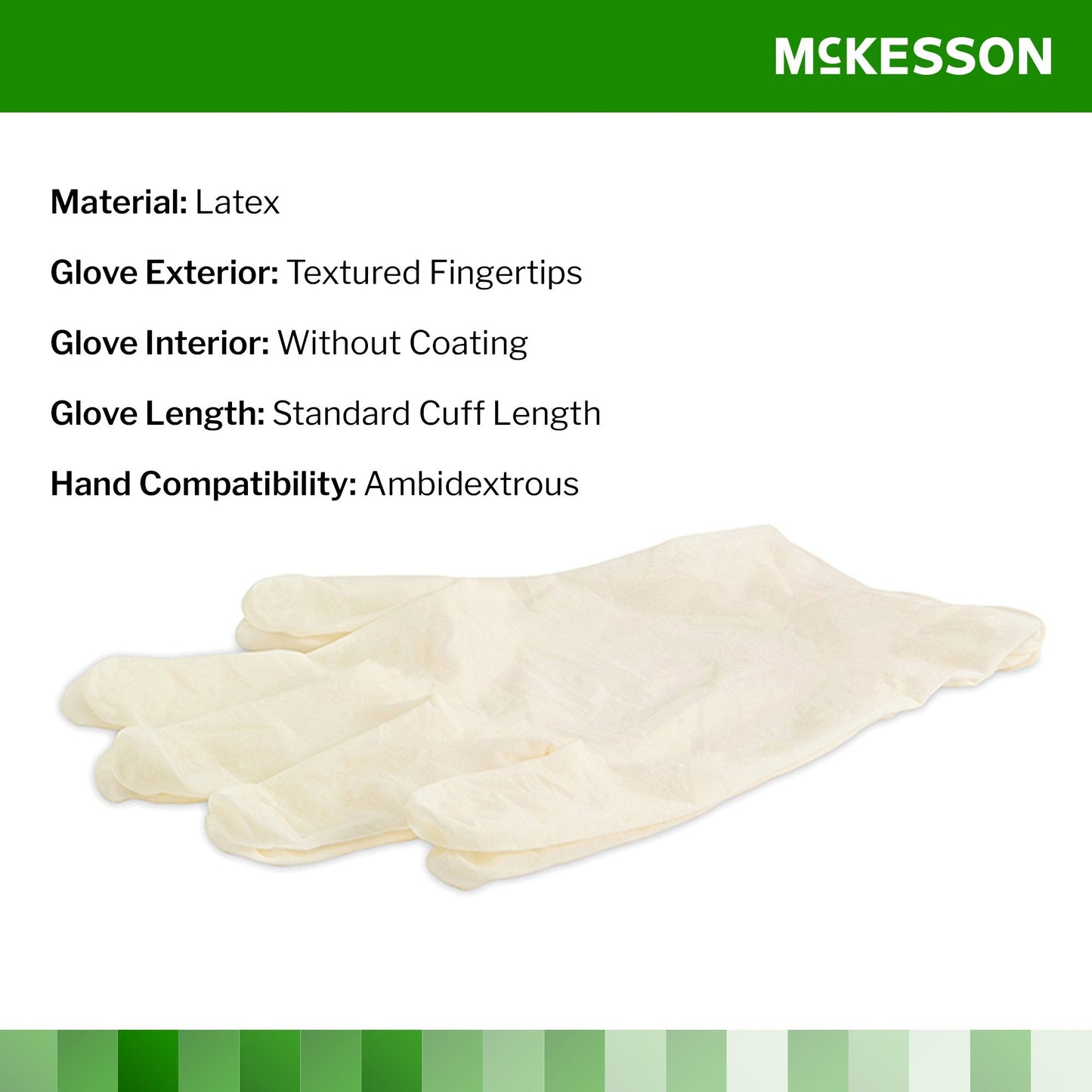 McKesson Confiderm® CL Latex Exam Glove, Large, Ivory 14-428