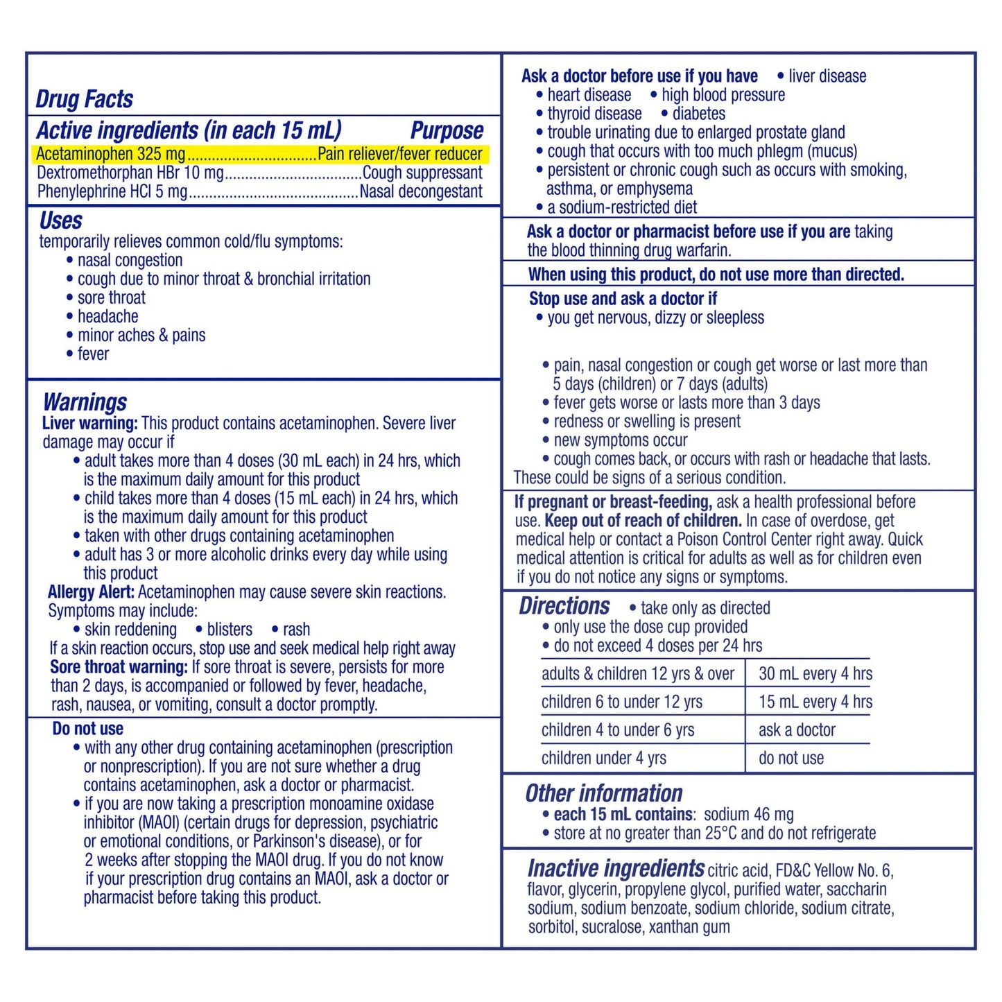 DayQuil Cold & Flu Liquid 37000055512