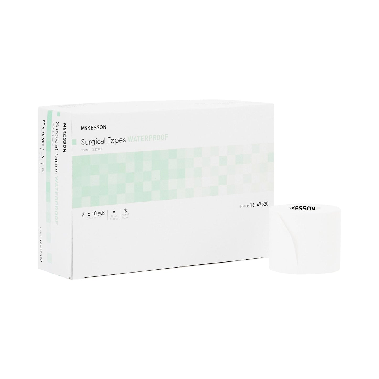 McKesson Adhesive Medical Tape, 2 Inch x 10 Yard, White 16-47520