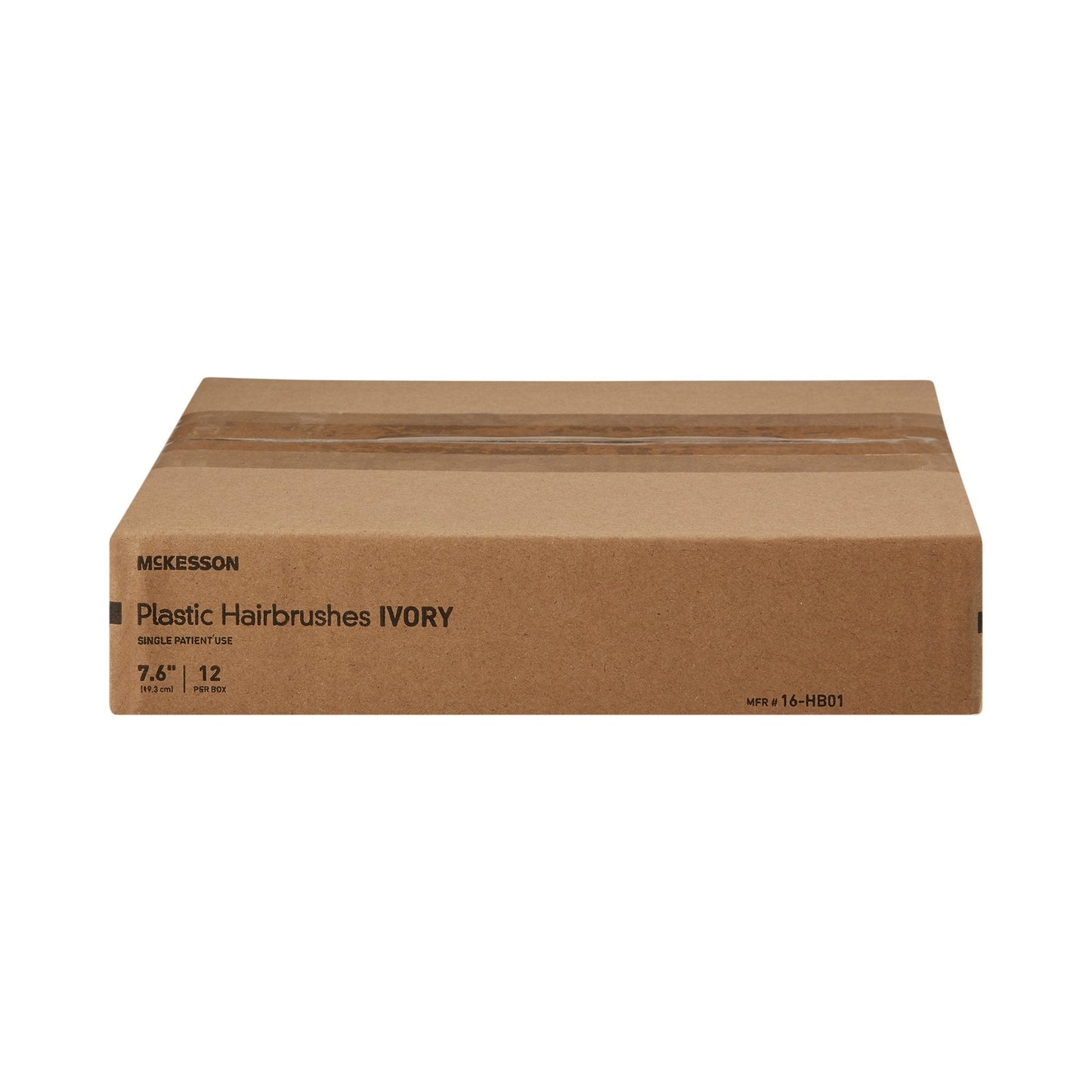 McKesson Black Polypropylene Hairbrush, 7.67 Inch 16-HB01