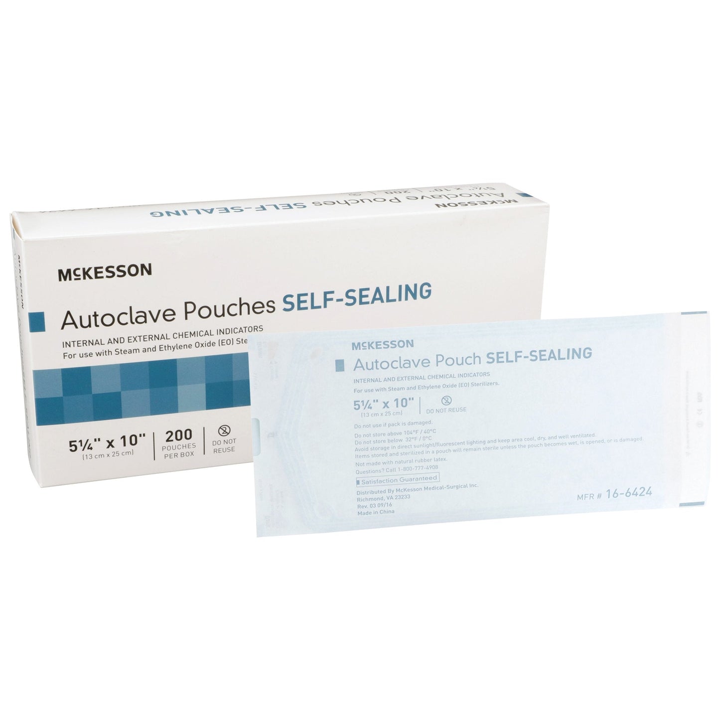 McKesson Sterilization Pouch, 5¼ x 10 Inch 16-6424