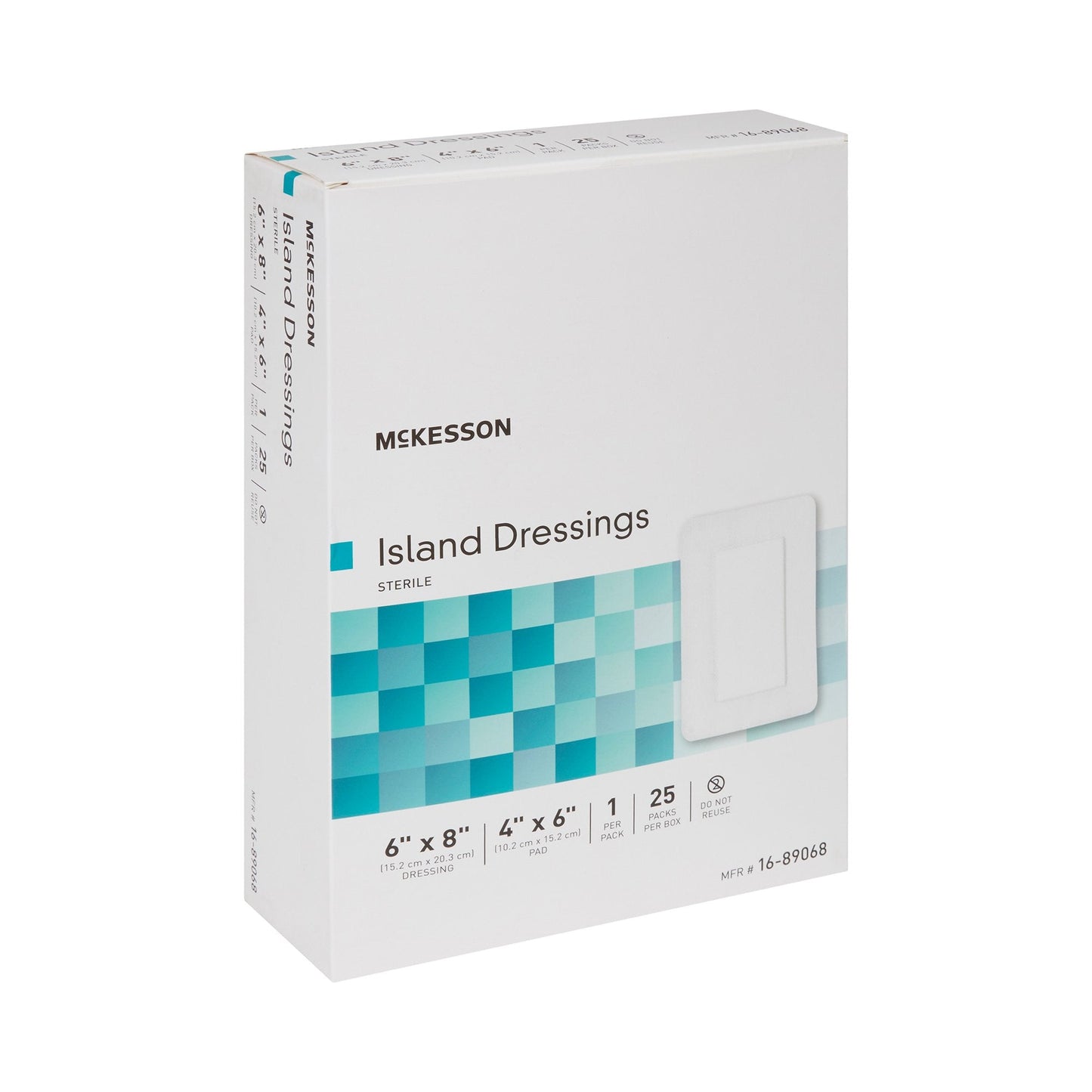 McKesson White Adhesive Dressing, 6 x 8 Inch 16-89068