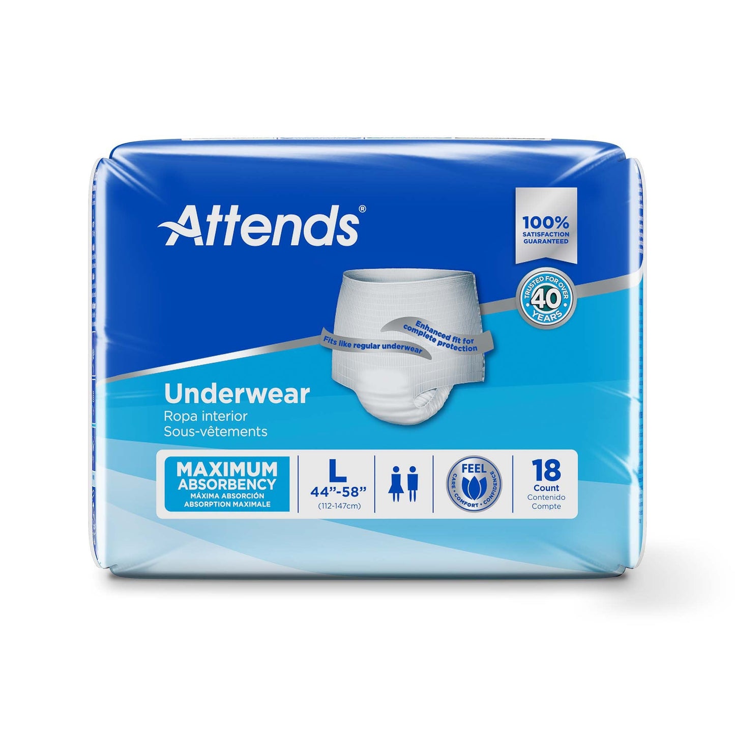 Attends® Extra Absorbency Underwear, Large AP0730