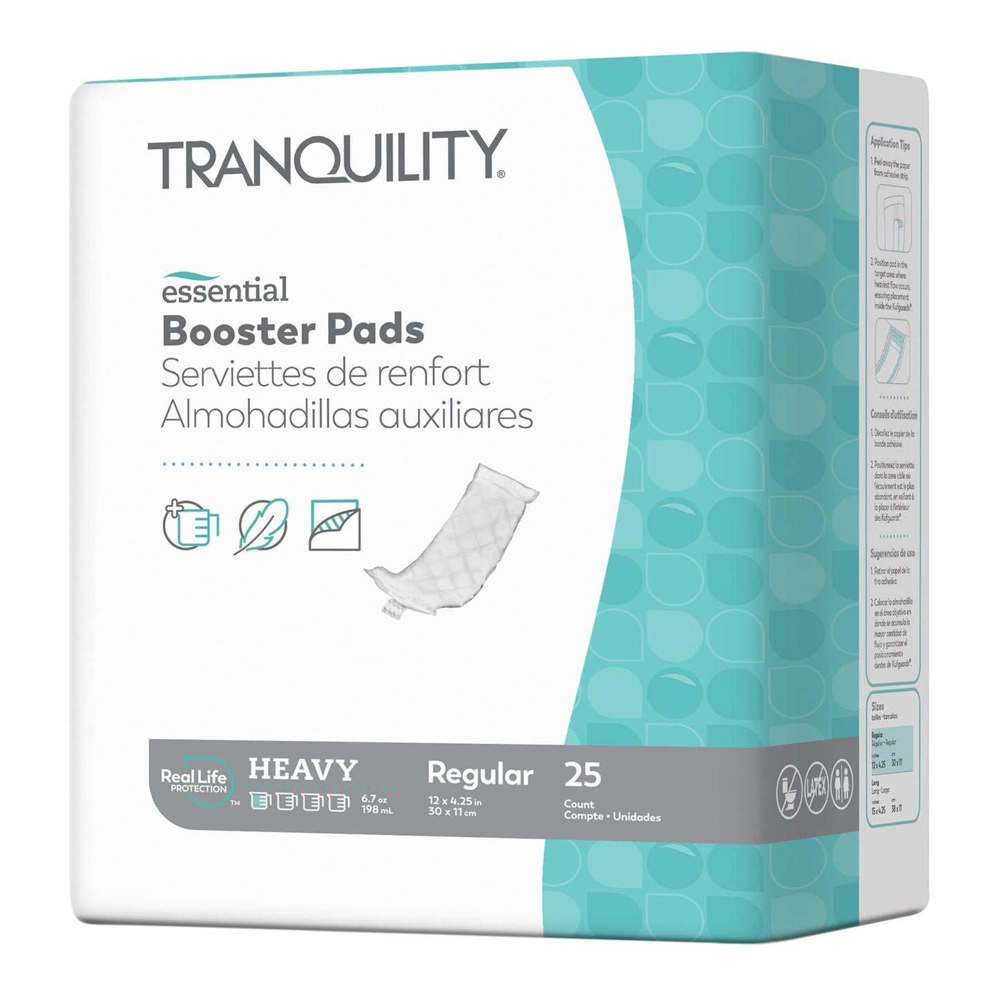 Select® Added Absorbency Incontinence Booster Pad, 4¼ x 12 Inch 2760
