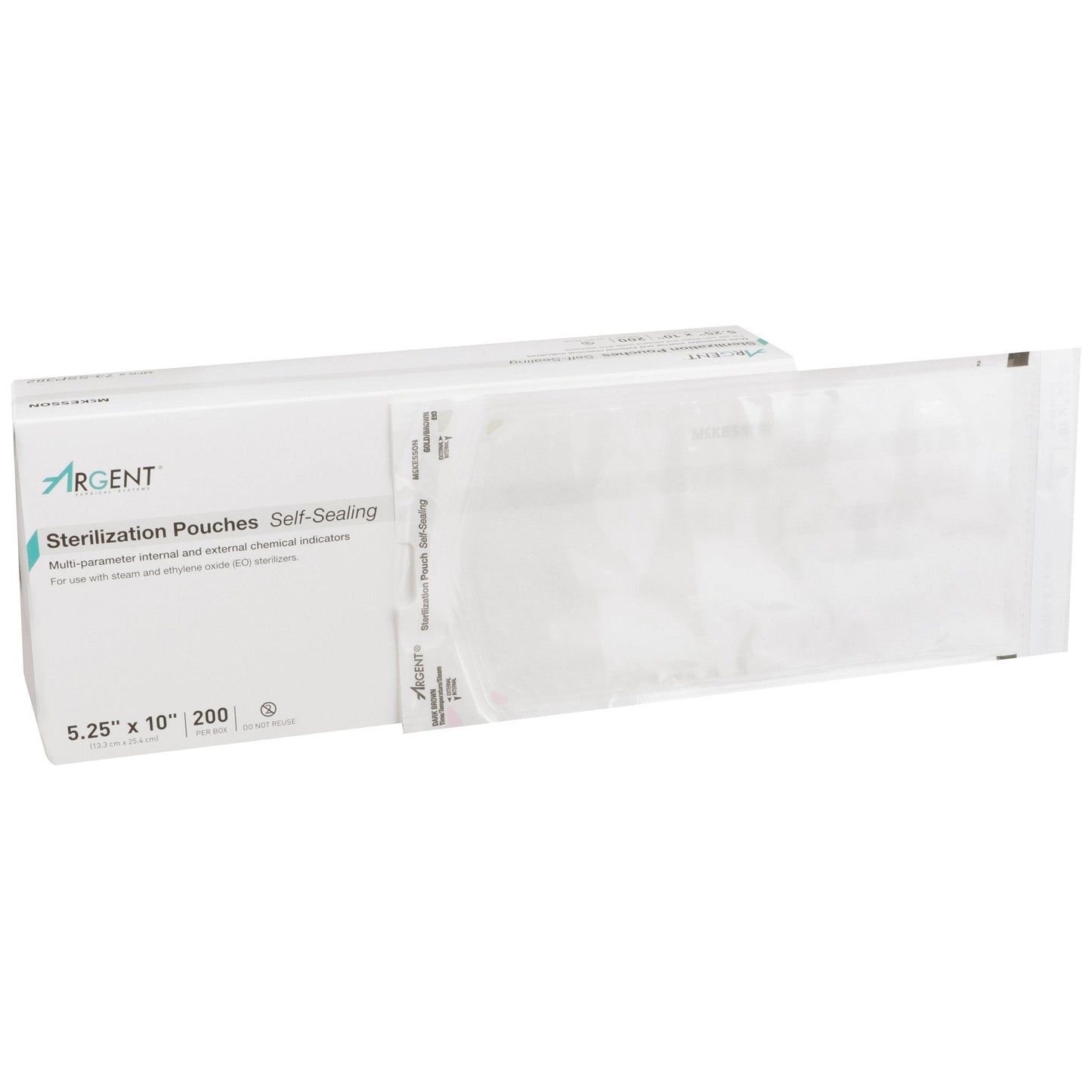 McKesson Argent® Sure-Check® Sterilization Pouch, 5-1/4 x 10 Inch 73-SSP382