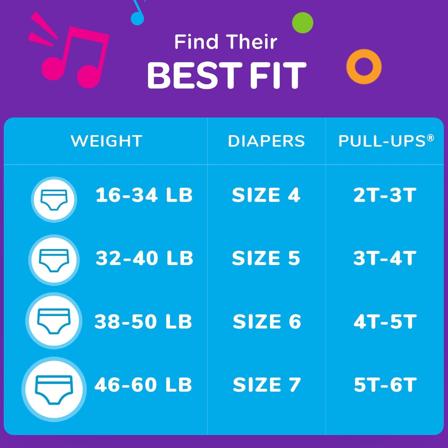 Pull-Ups® Learning Designs® for Boys Training Pants, 4T to 5T 51358