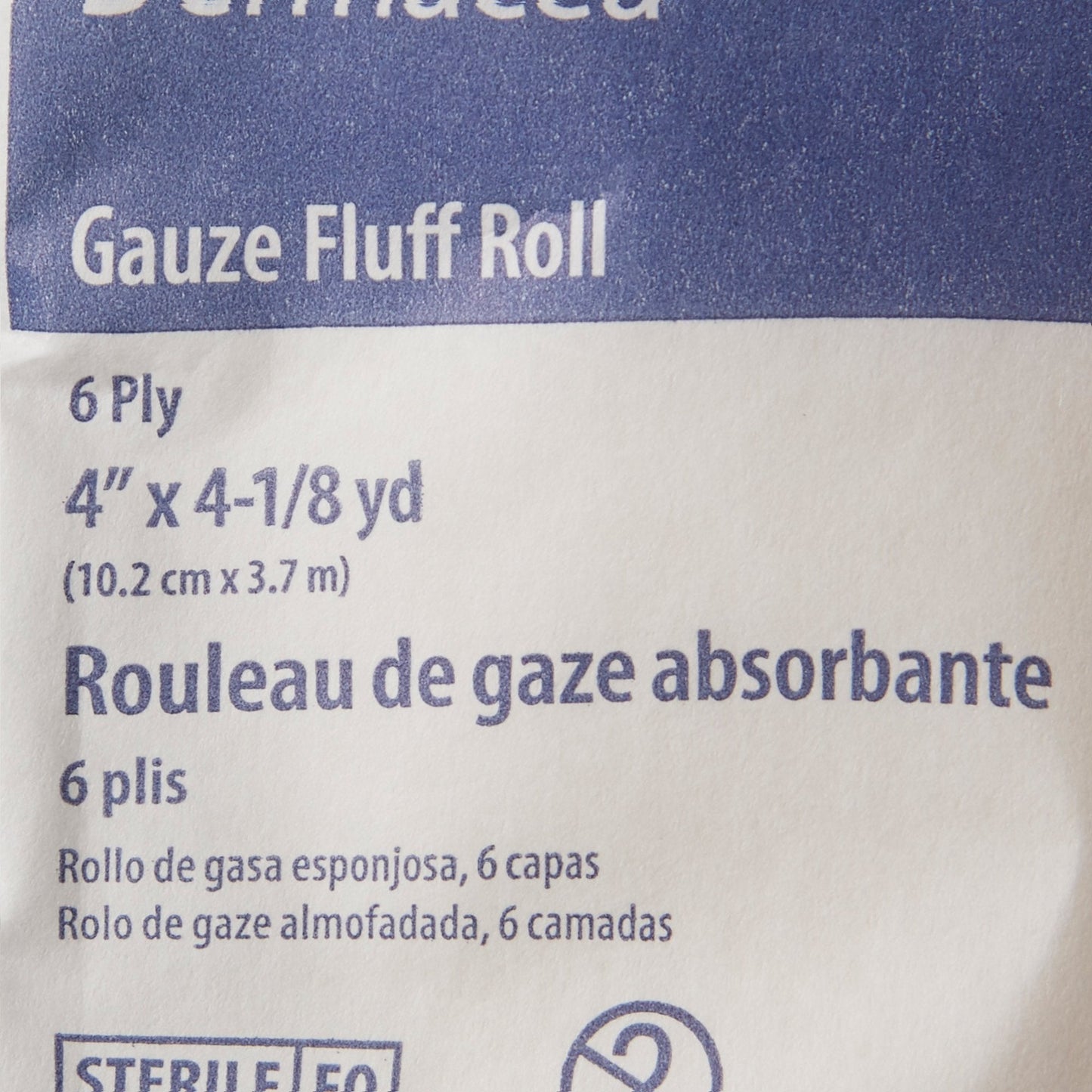 Dermacea™ Sterile Fluff Bandage Roll, 4 Inch x 4-1/8 Yard, 6-Ply 441106