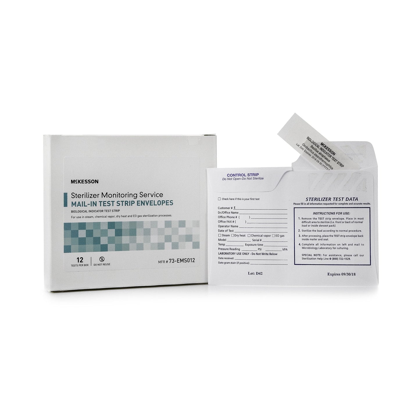 McKesson Sterilizer Monitoring Mail-In Service 73-EMS012