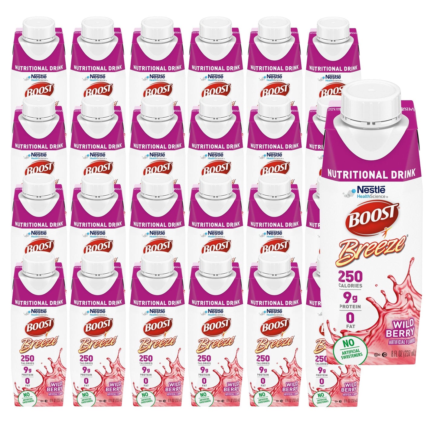 Boost Breeze® Wild Berry Nutritional Drink, 8-ounce carton 00043900685601