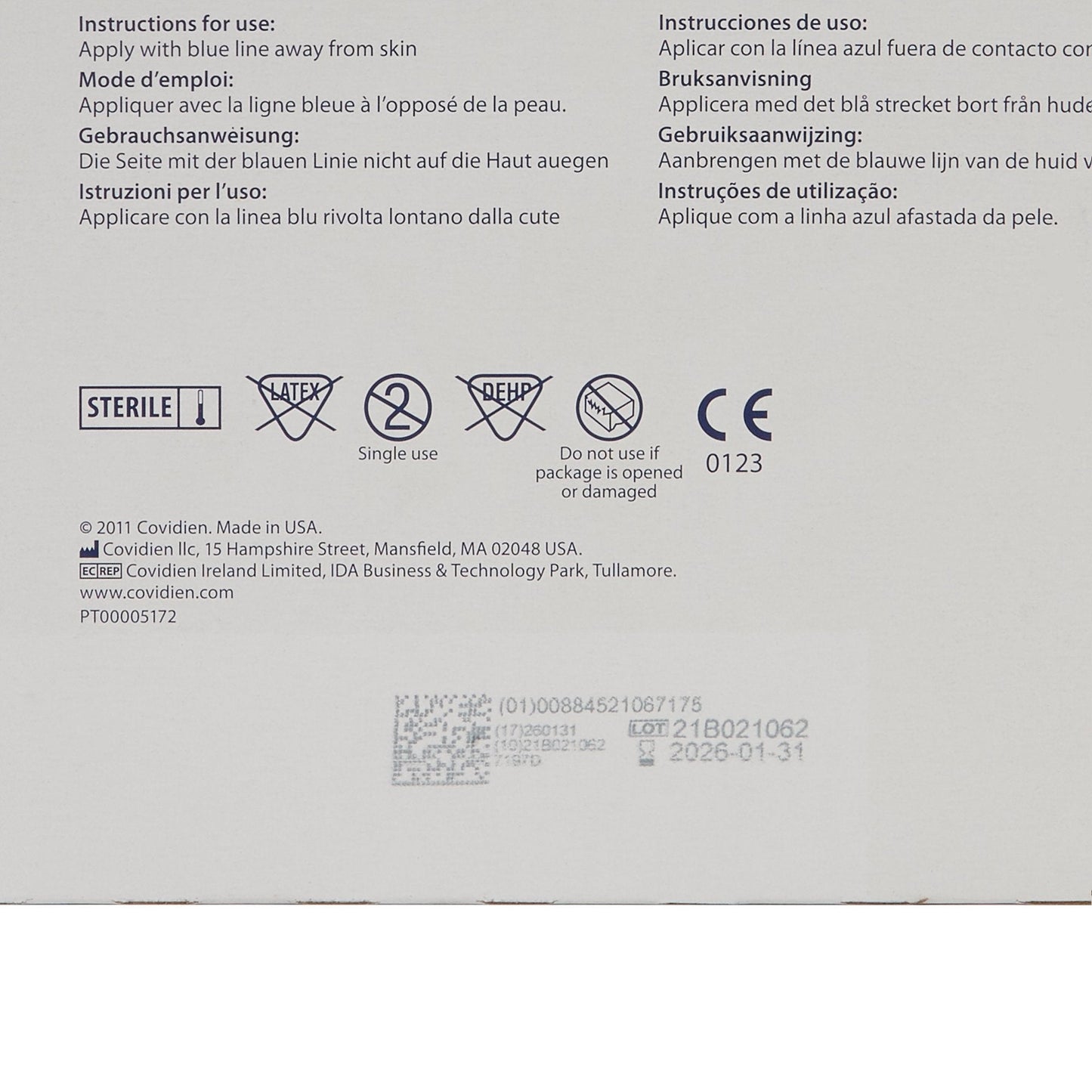 Dermacea™ Sterile Abdominal Pad, 7-1/2 x 8 Inch 7197D