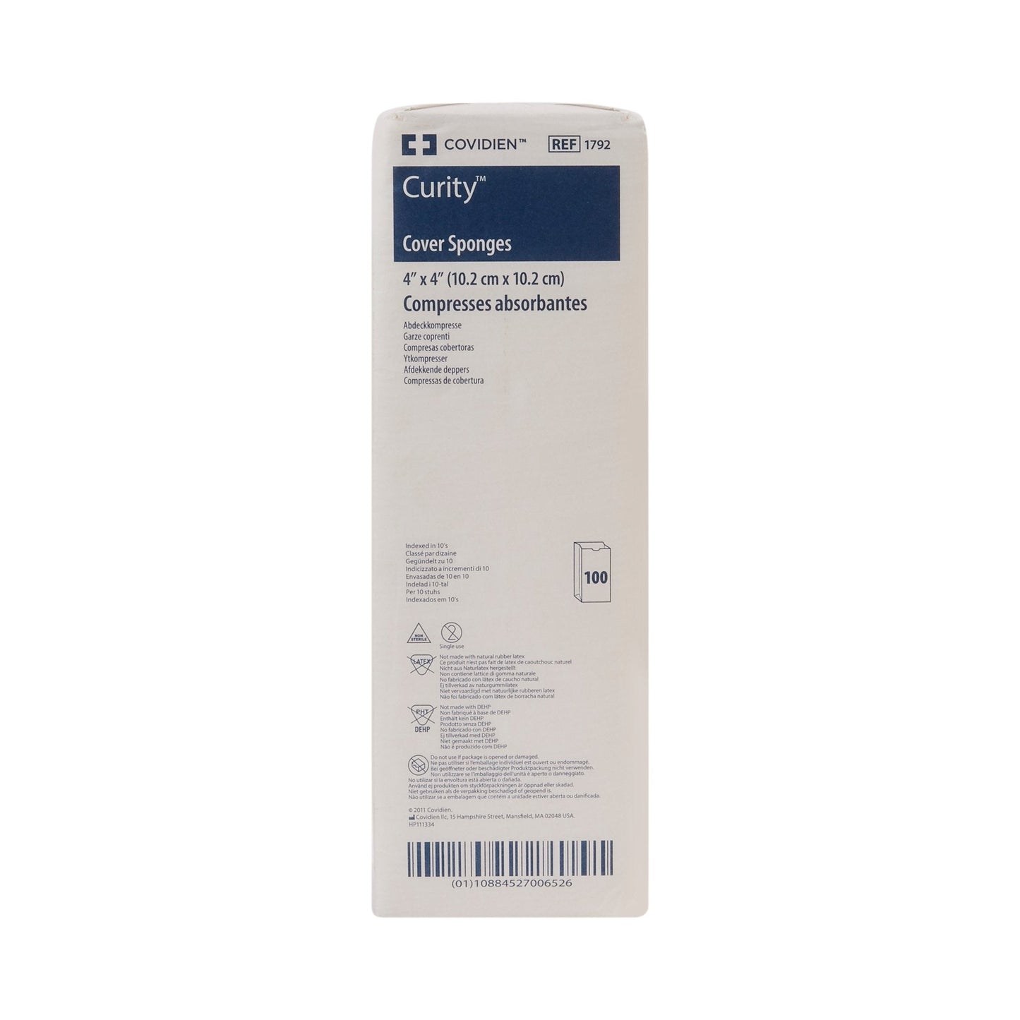 Curity™ Nonwoven Sponge, 4 x 4 Inch, 4-Ply 1792