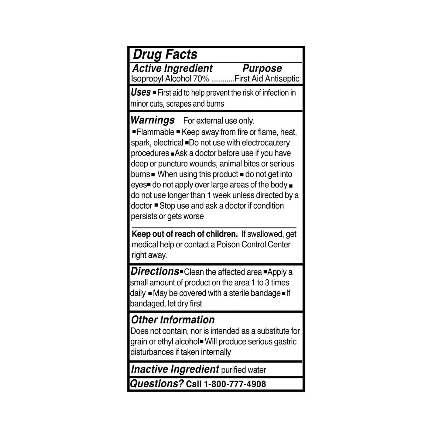 McKesson Isopropyl Alcohol Antiseptic, 16 oz. Bottle 23-D0022