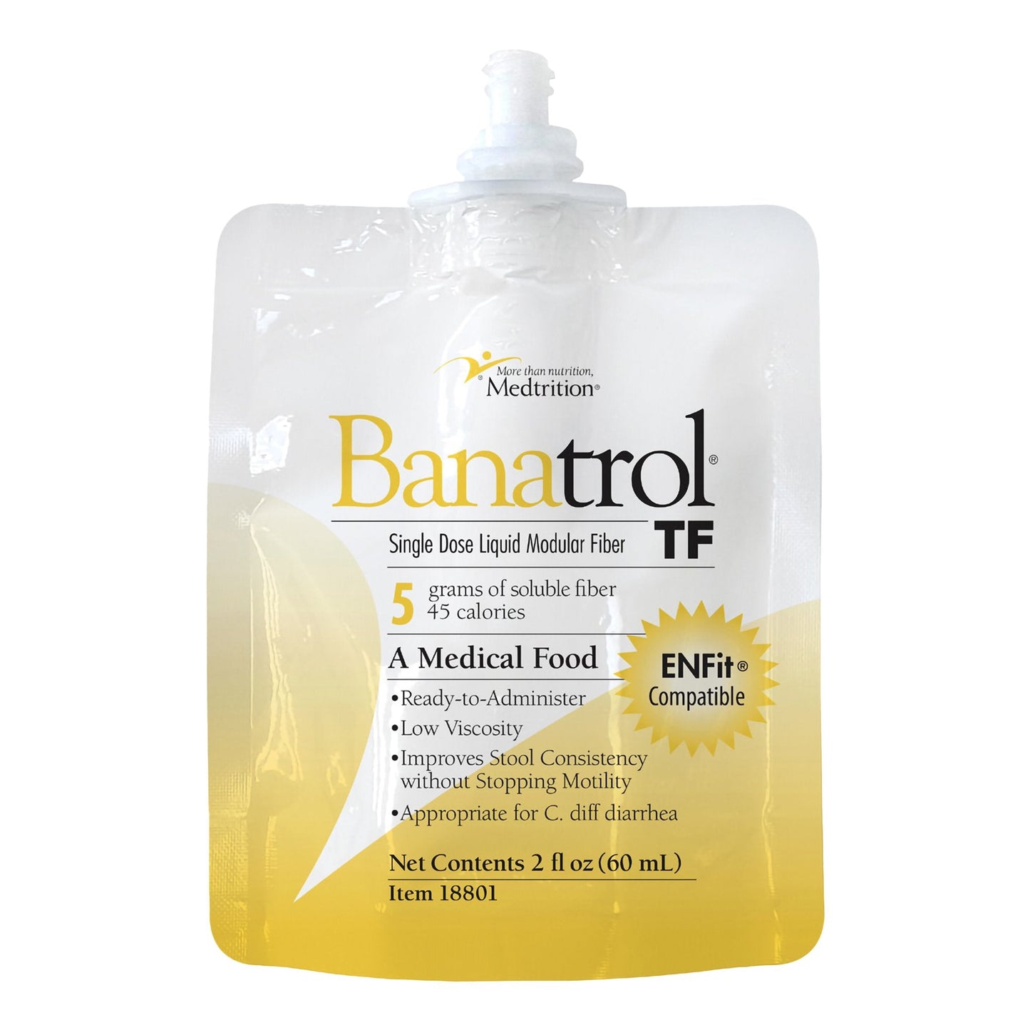 Tube Feeding Formula Banatrol® TF Unflavored Liquid 60 mL Pouch 18801