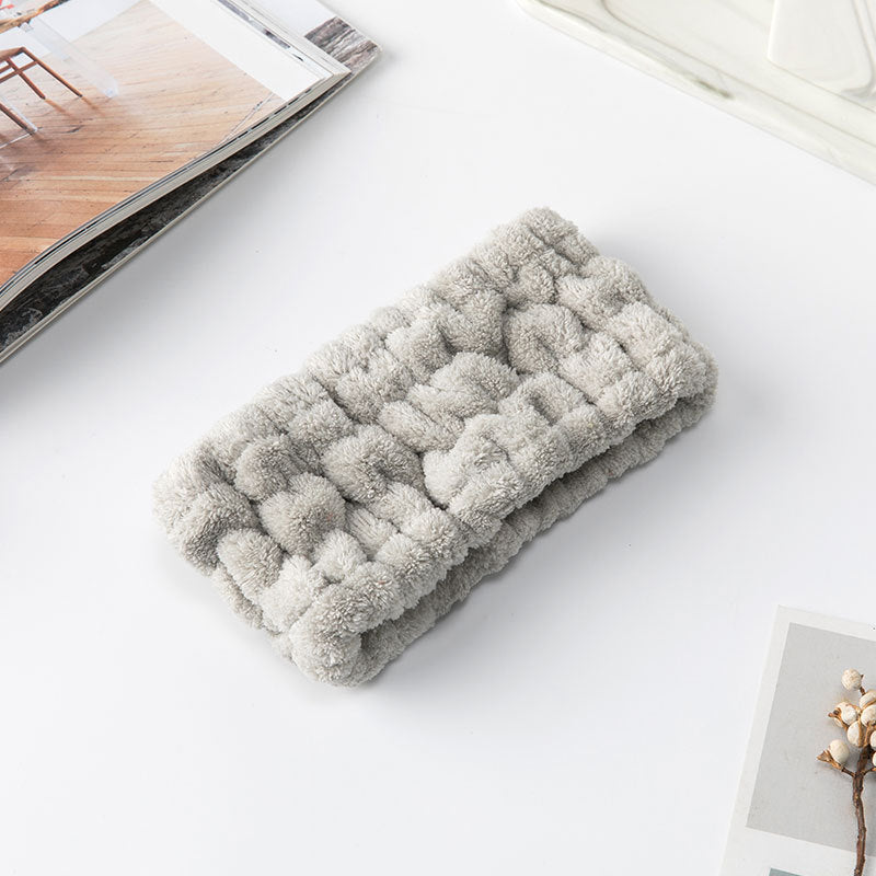 Elastic Plush Face Washing Headband
