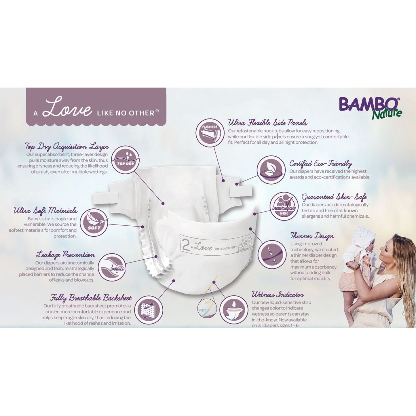 Bambo® Nature Diaper, Size 6 1000016928